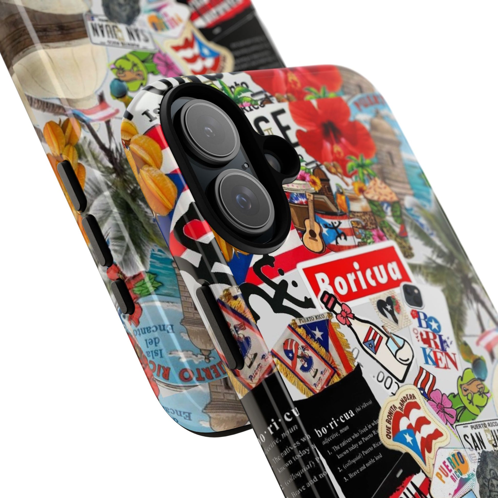 Puerto Rico Boricua Art Tough Cases for iPhones, Samsung, and Pixel