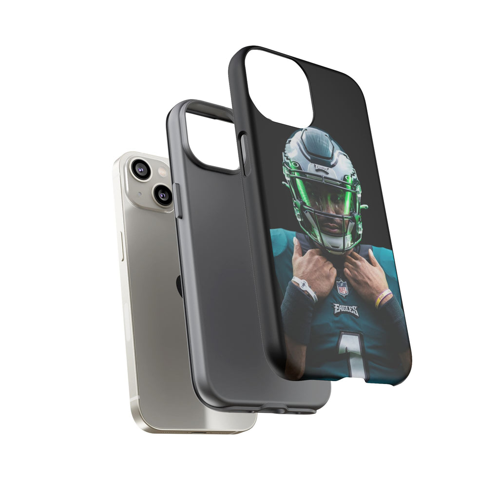 Eagles Football Jalen Hurts Tough Cases for iPhones, Samsung, and Pixel