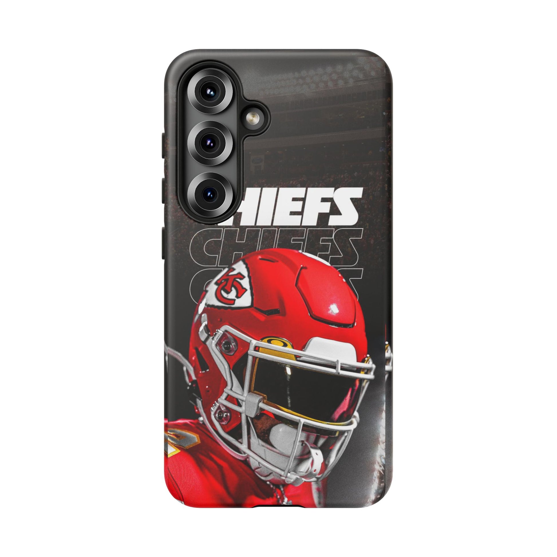 Kansas City Chiefs Football Helmet Logo Tough Cases for iPhones, Samsung, and Pixel