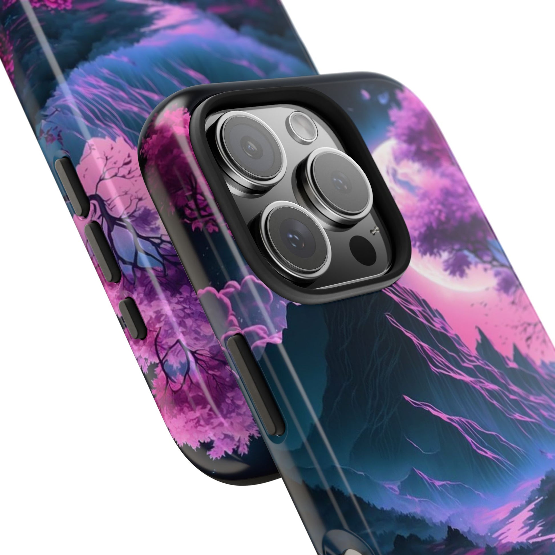 Cherry Blossoms in Japan Themed Tough Phone Cases for Iphones & Samsung Phones