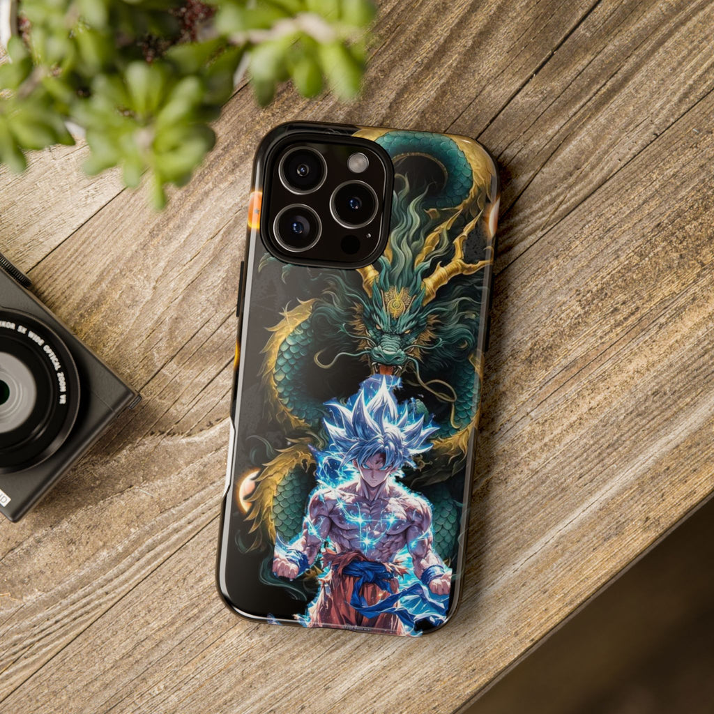 Anime Goku x Shenron Dragonball Z Tough Cases for iPhones, Samsung, and Pixel