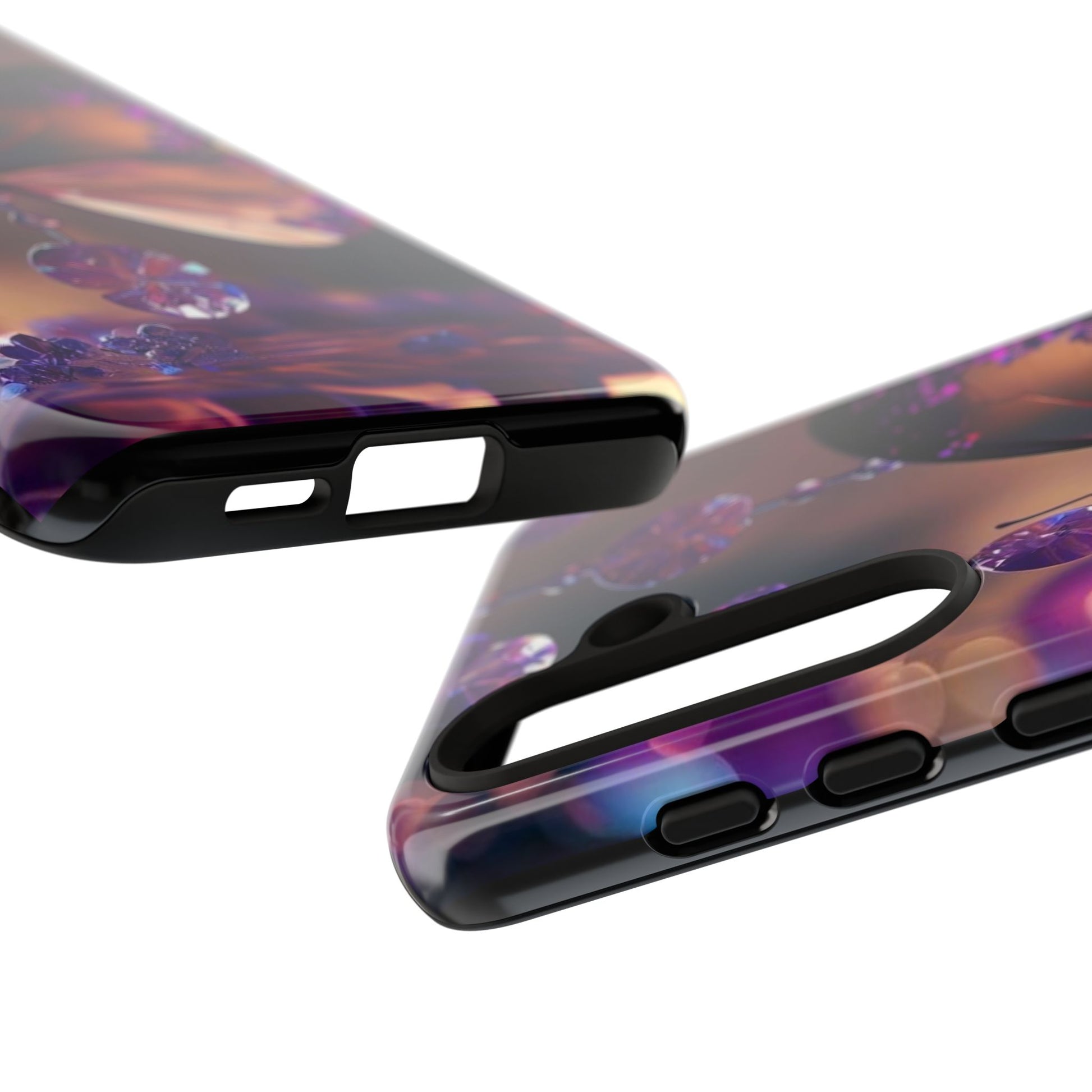 Purple Butterfly Tough Cases for iPhones, Samsung, and Pixel