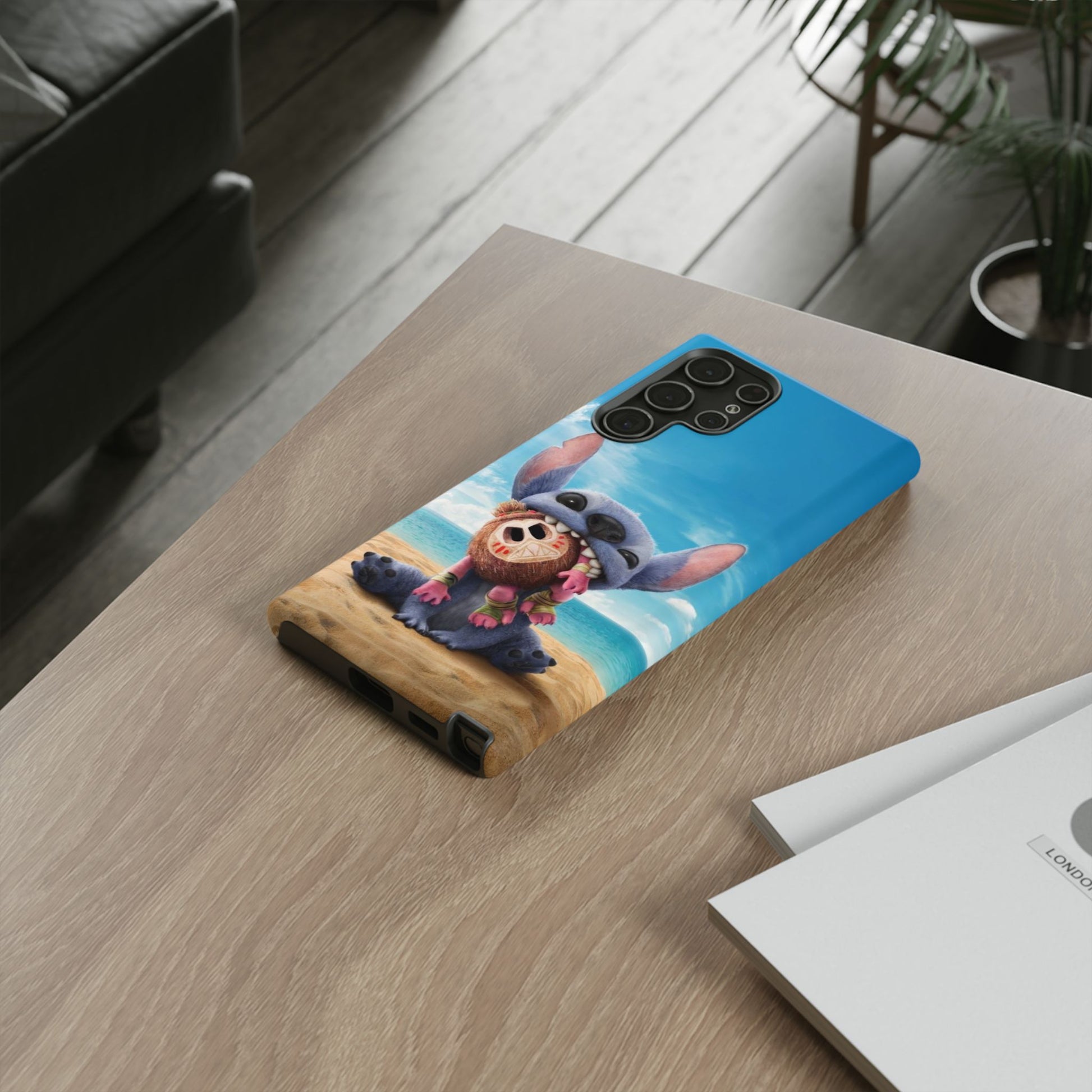 Stitch Beach Sunset Landscape Phone Case for iPhone, Samsung Galaxy, & Pixel Phones