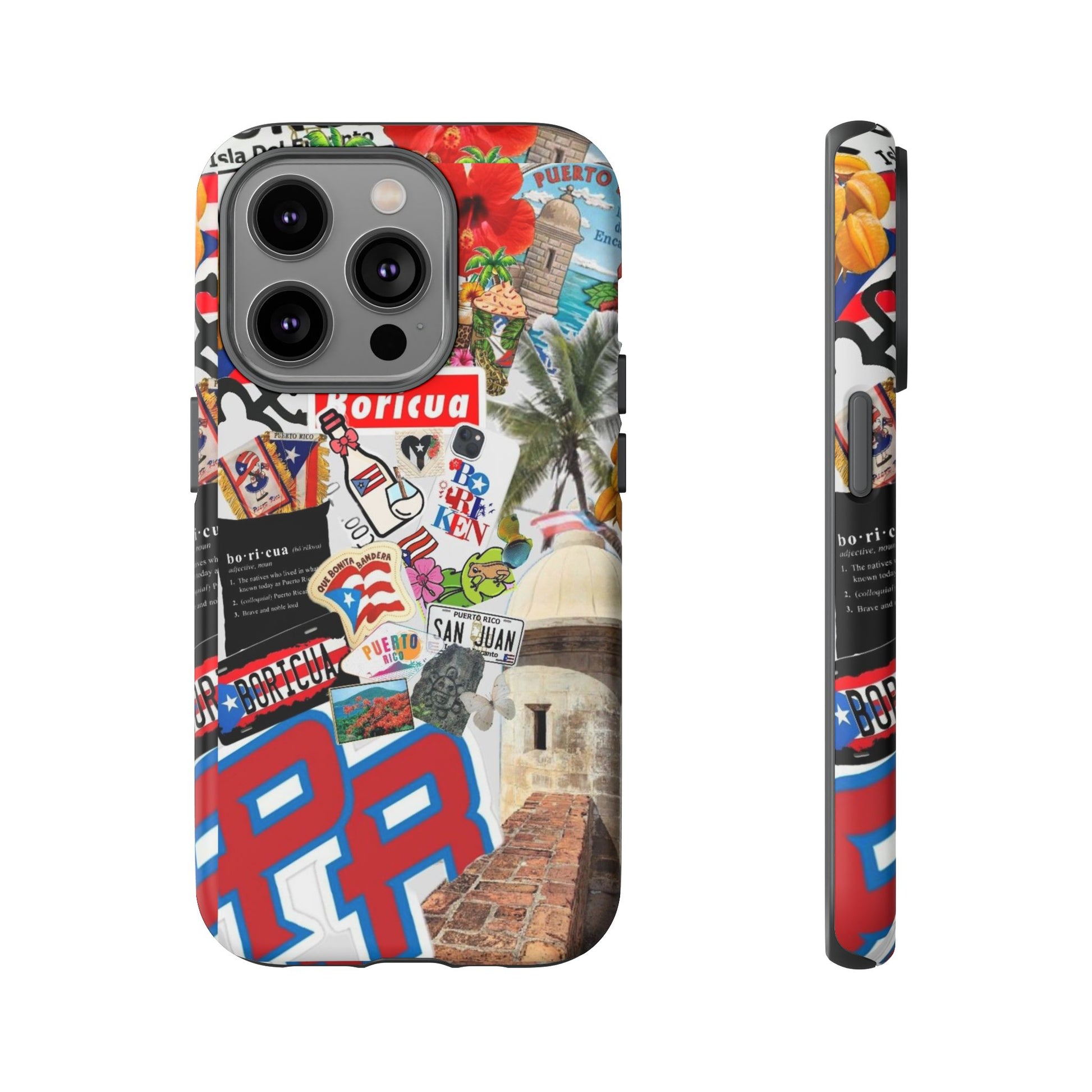Puerto Rico Boricua Art Tough Cases for iPhones, Samsung, and Pixel