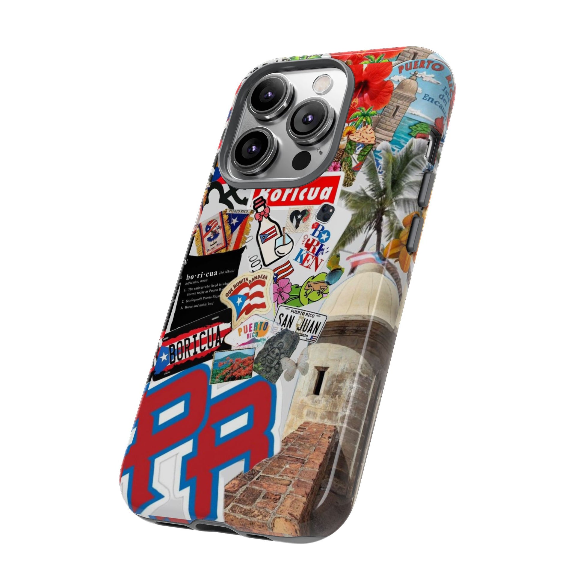 Puerto Rico Boricua Art Tough Cases for iPhones, Samsung, and Pixel