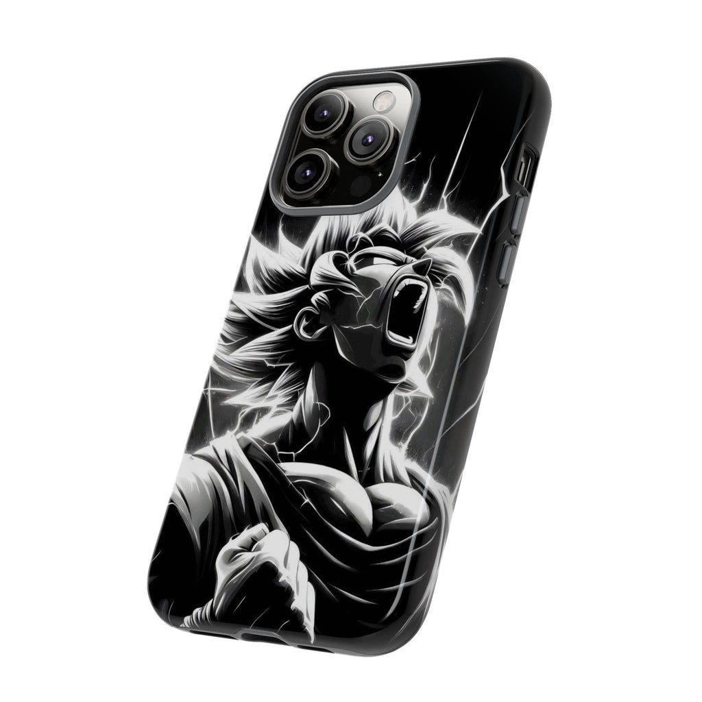 Anime Saiyan Rage Dragon ball Z Tough Cases for iPhones, Samsung, and Pixel