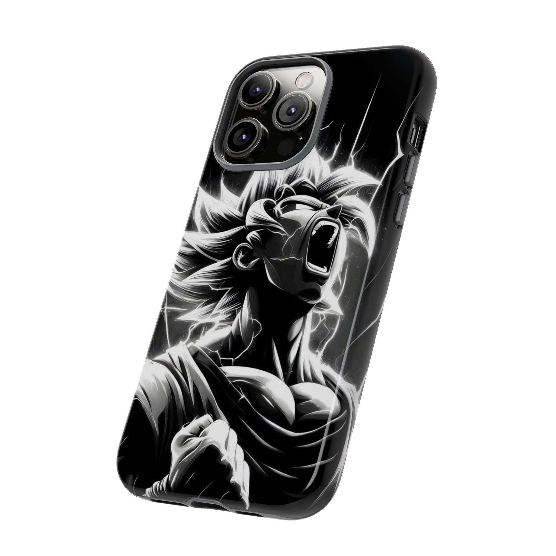 Anime Saiyan Rage Dragon ball Z Tough Cases for iPhones, Samsung, and Pixel