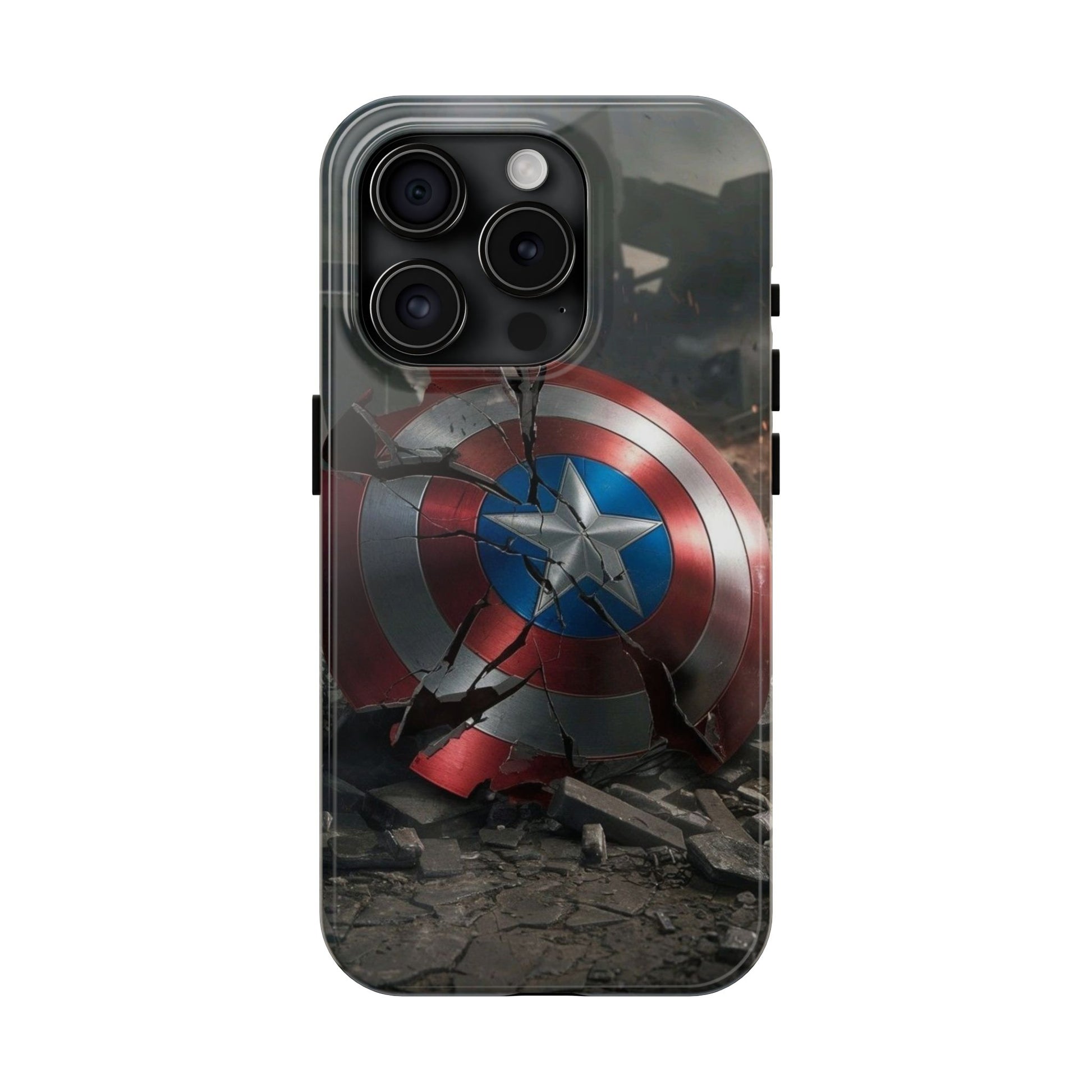 Capt. America Shield Tough Phone Cases for Iphones & Samsung Phones Durable