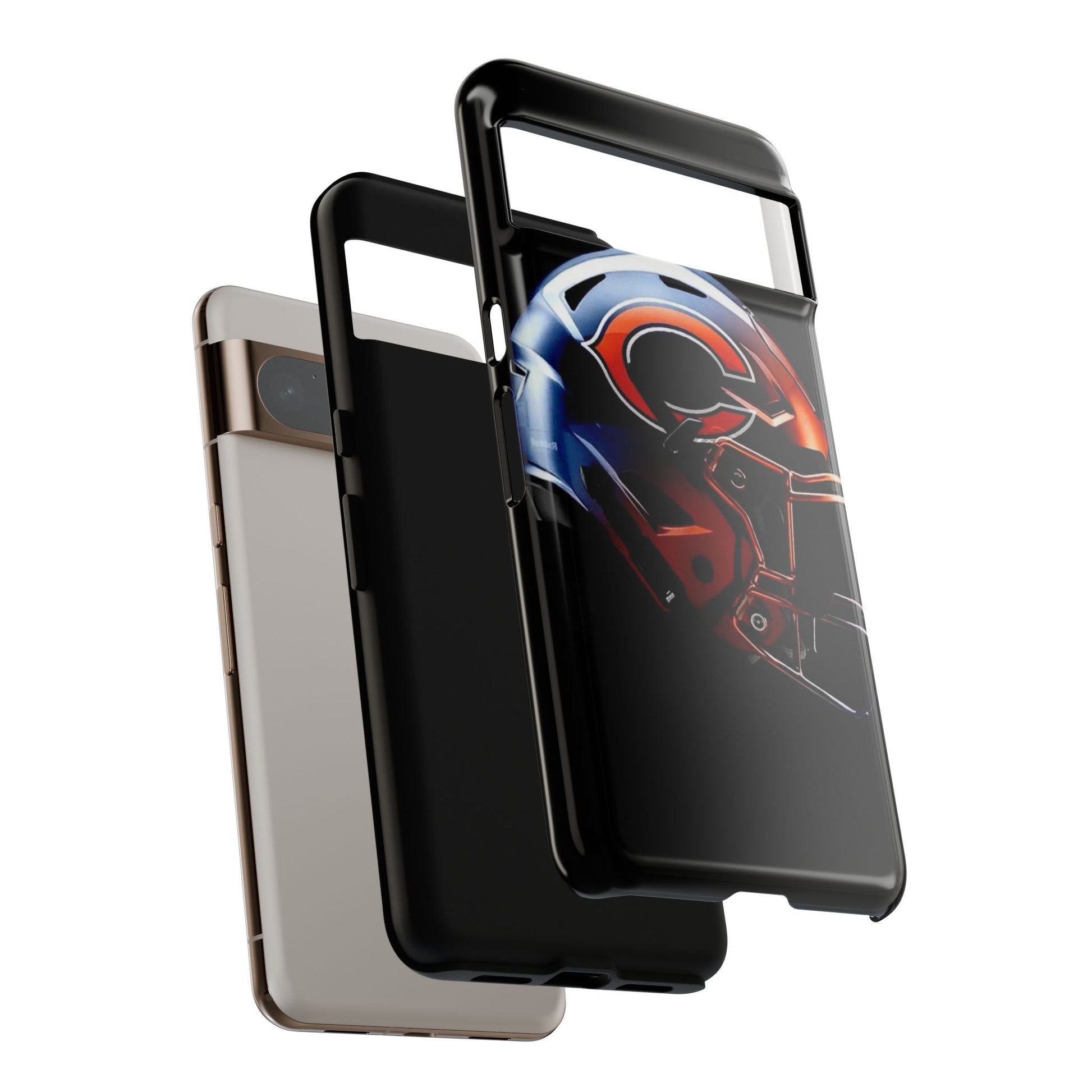 Football Helmet Chicago Bears Phone Case, Tough Cases for iPhones, Samsung, and Pixel