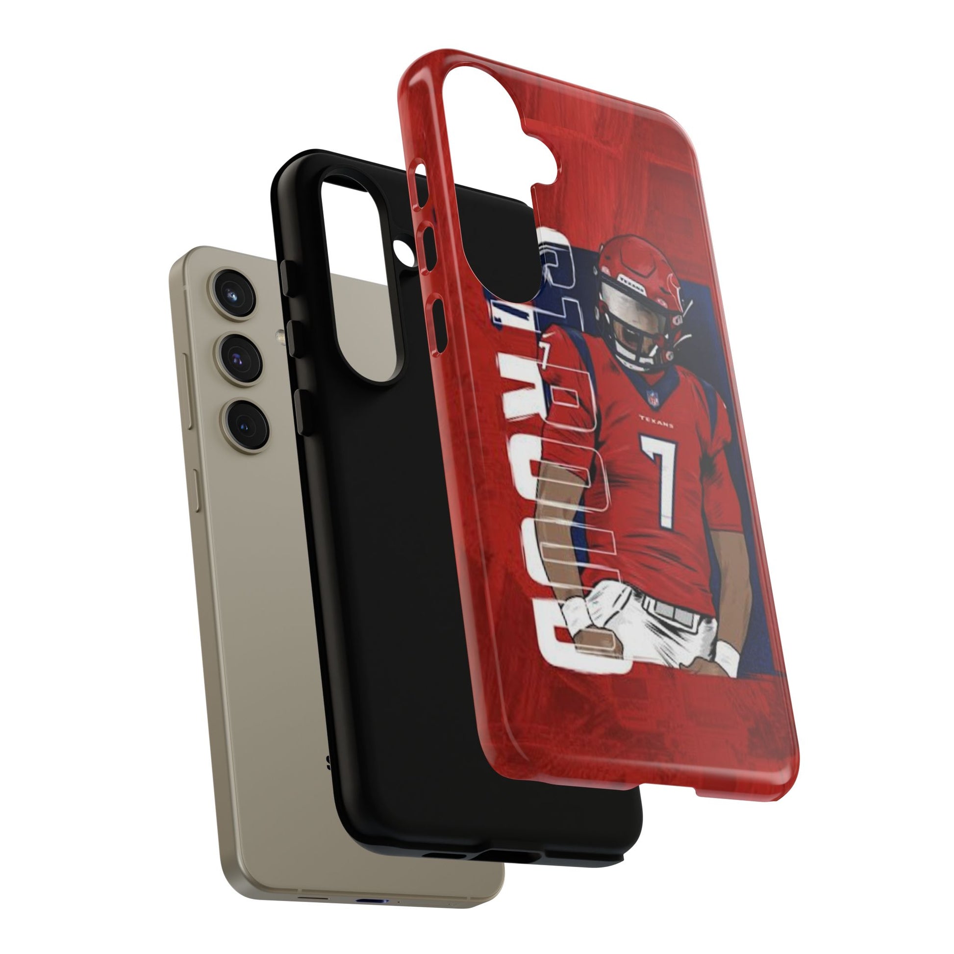 Houston Texans Football CJ Stroud Tough Cases for iPhones, Samsung, and Pixel