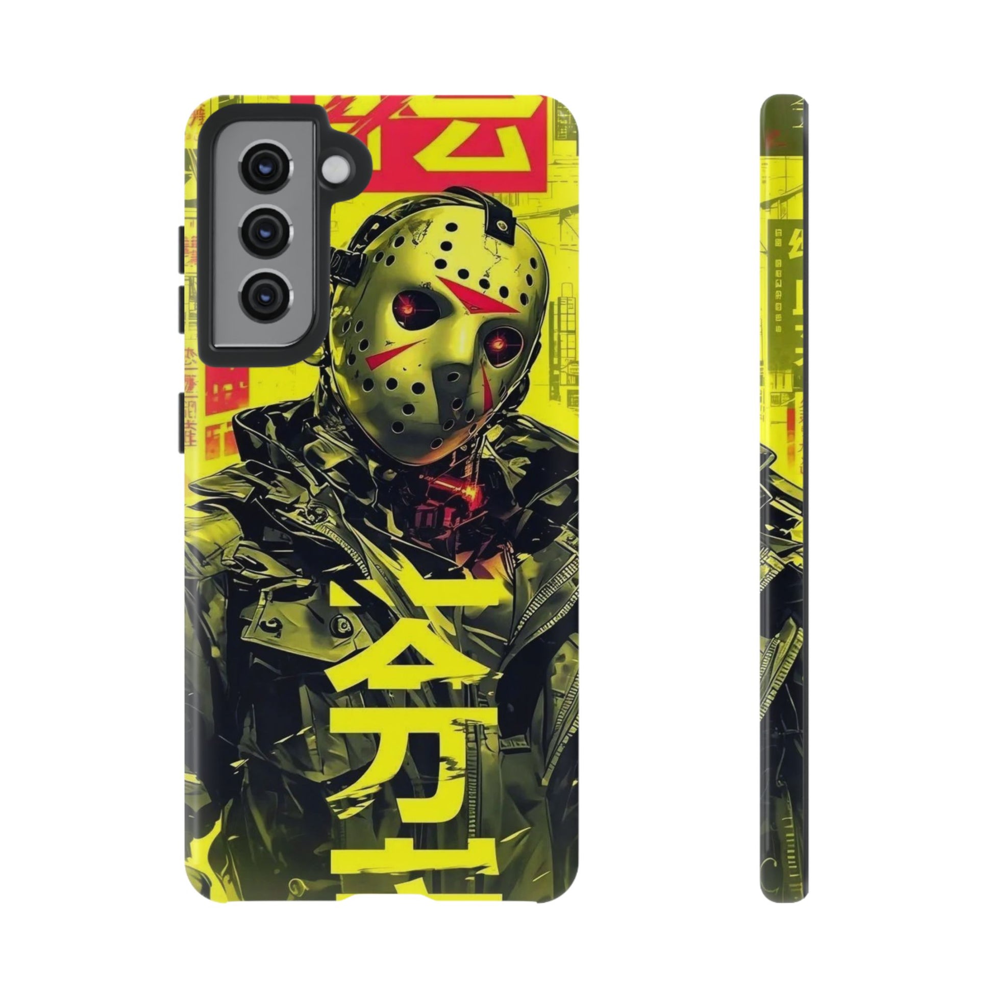 Cyberpunk X Jason Voorhees Tough Cases for iPhones, Samsung, and Pixel