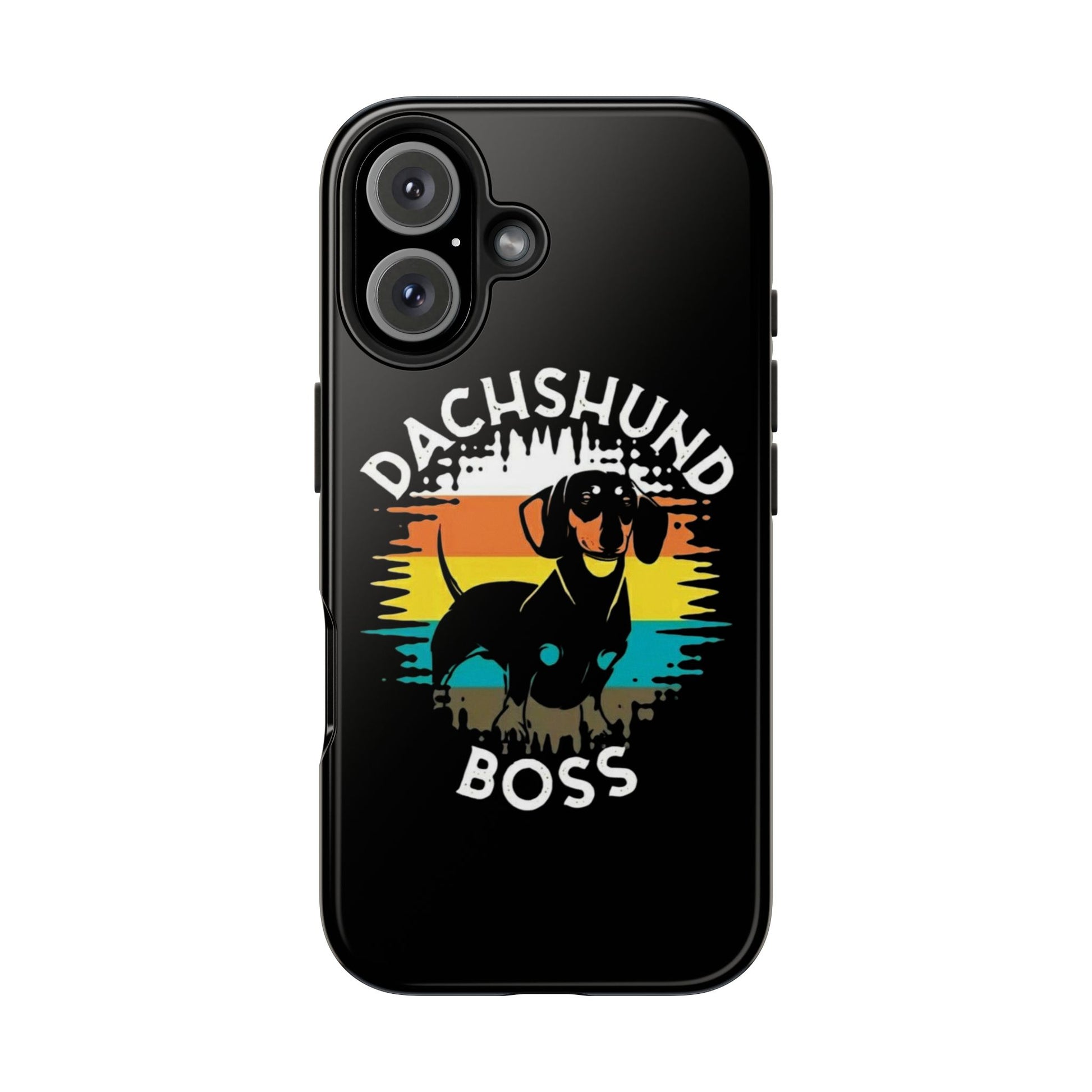 Dachshund Boss Theme Phone Cases for iPhones & Samsung Phones
