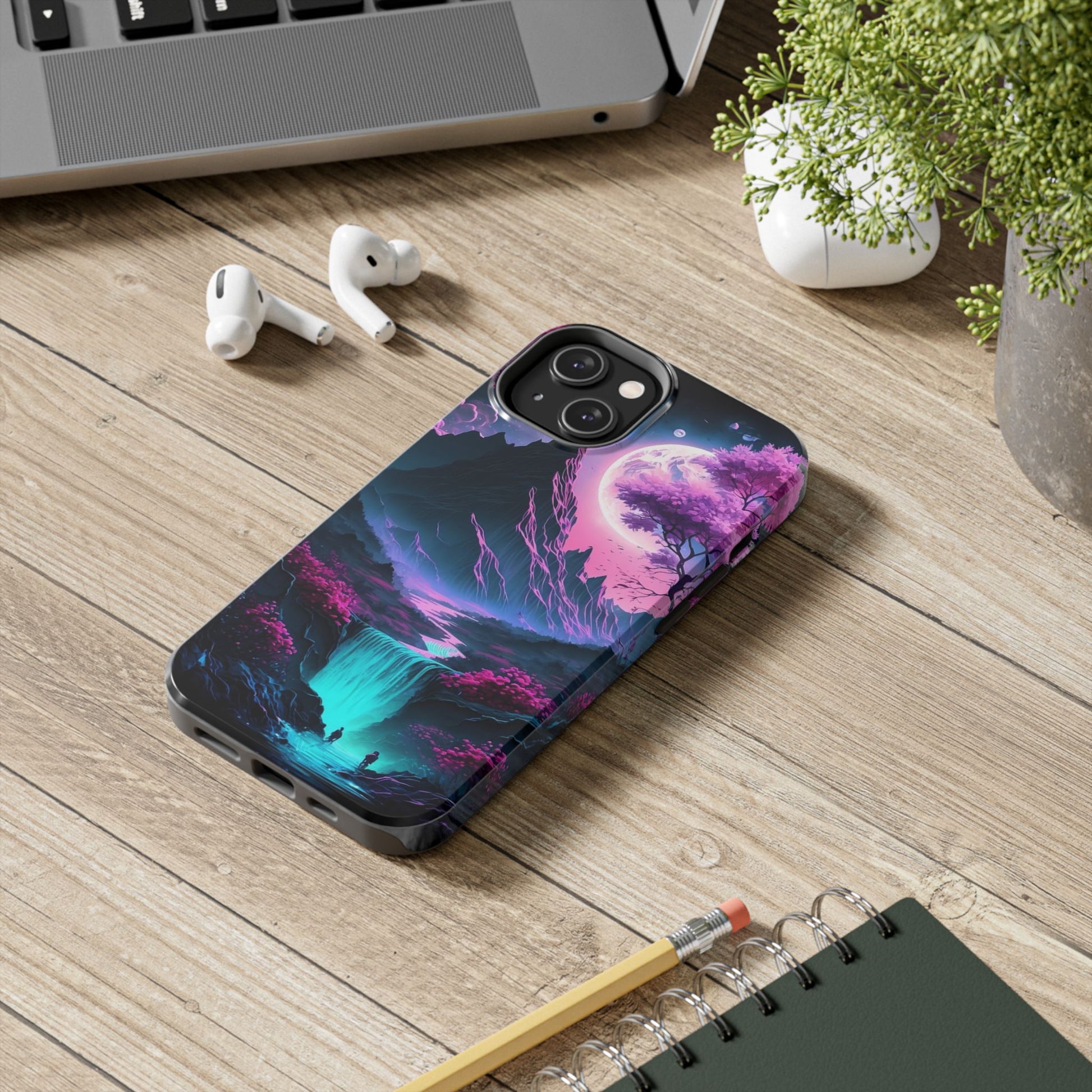 Cherry Blossoms in Japan Themed Tough Phone Cases for Iphones & Samsung Phones