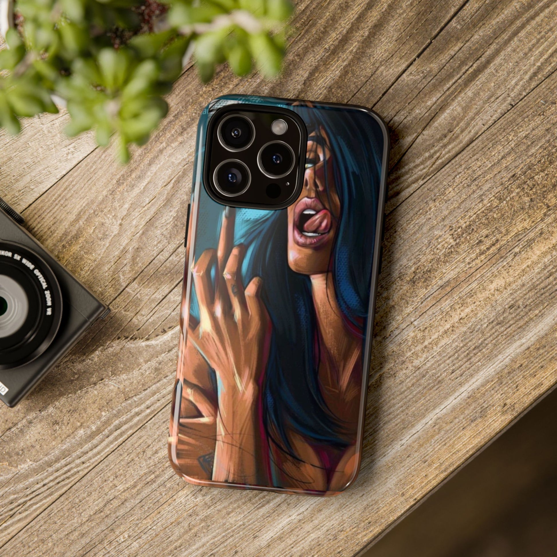 Tough Girl Theme Urban Design Cases for iPhones, Samsung, and Pixel