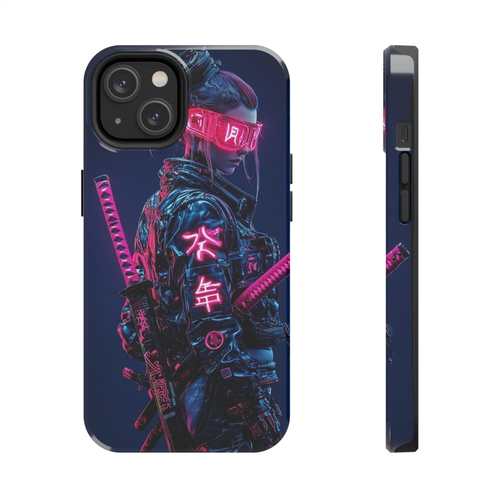 Female Cyber Ninja Warrior Phone Cases for Iphones & Samsung Phones