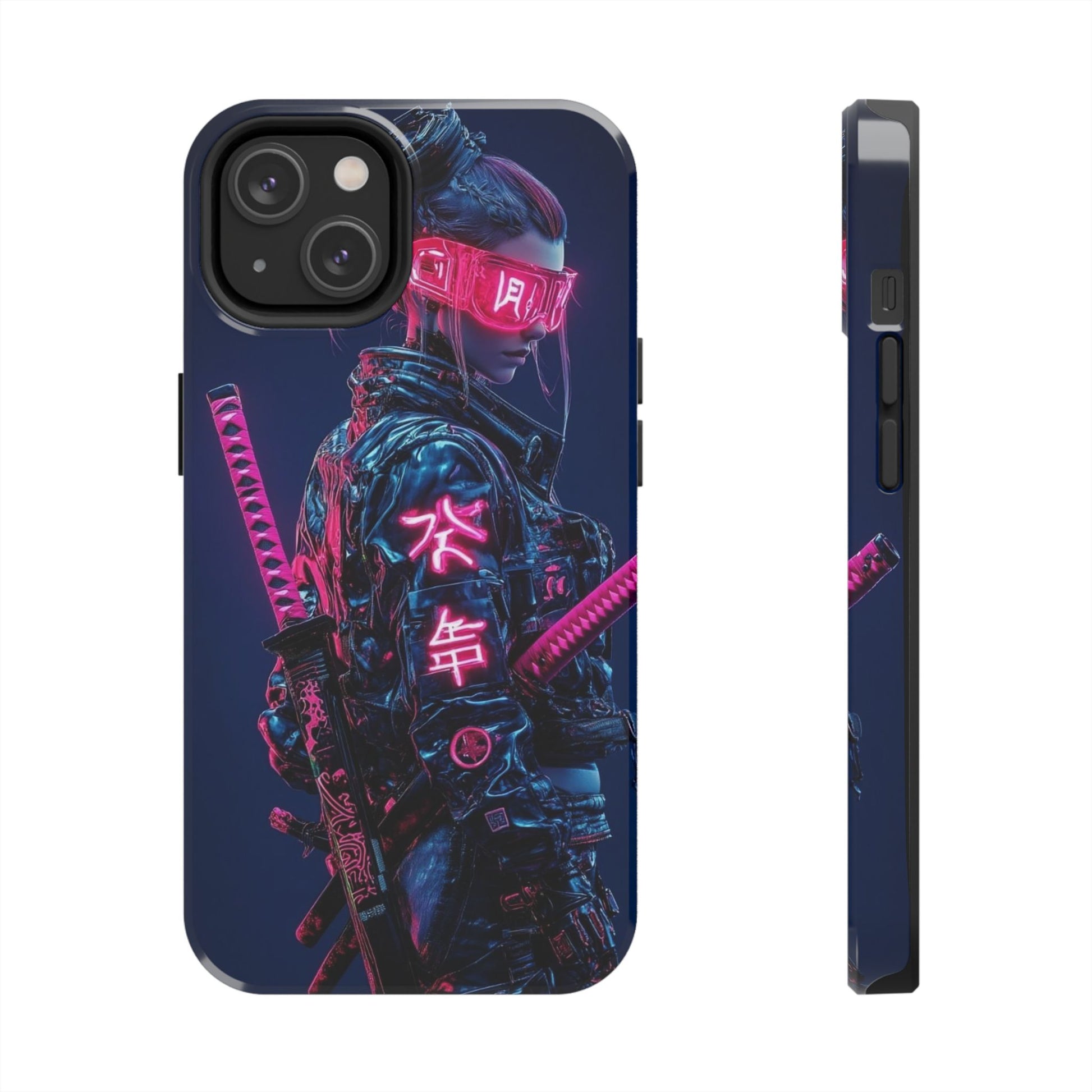 Female Cyber Ninja Warrior Phone Cases for Iphones & Samsung Phones