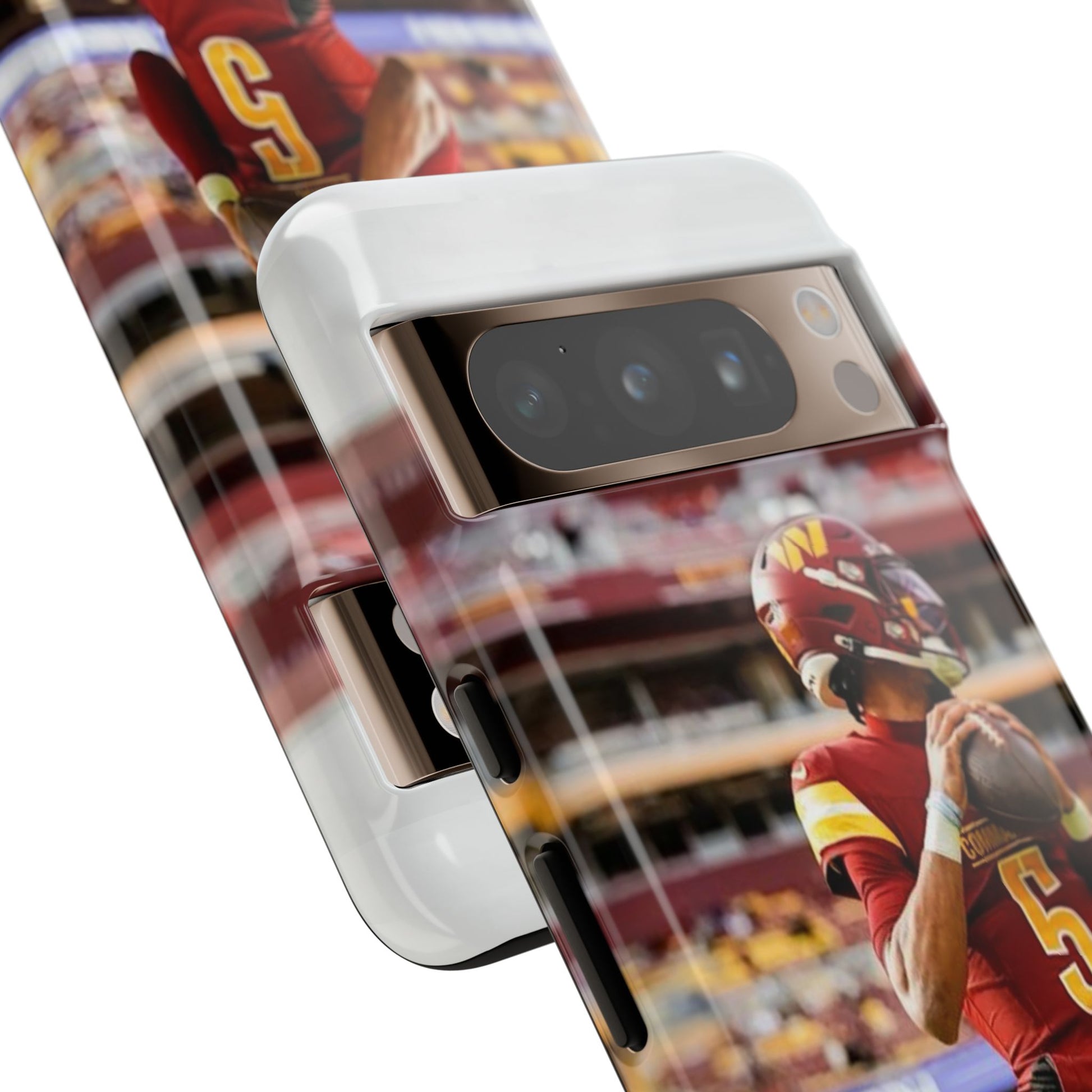 Jayden Daniels Washington Football Tough Cases for iPhones, Samsung, and Pixel