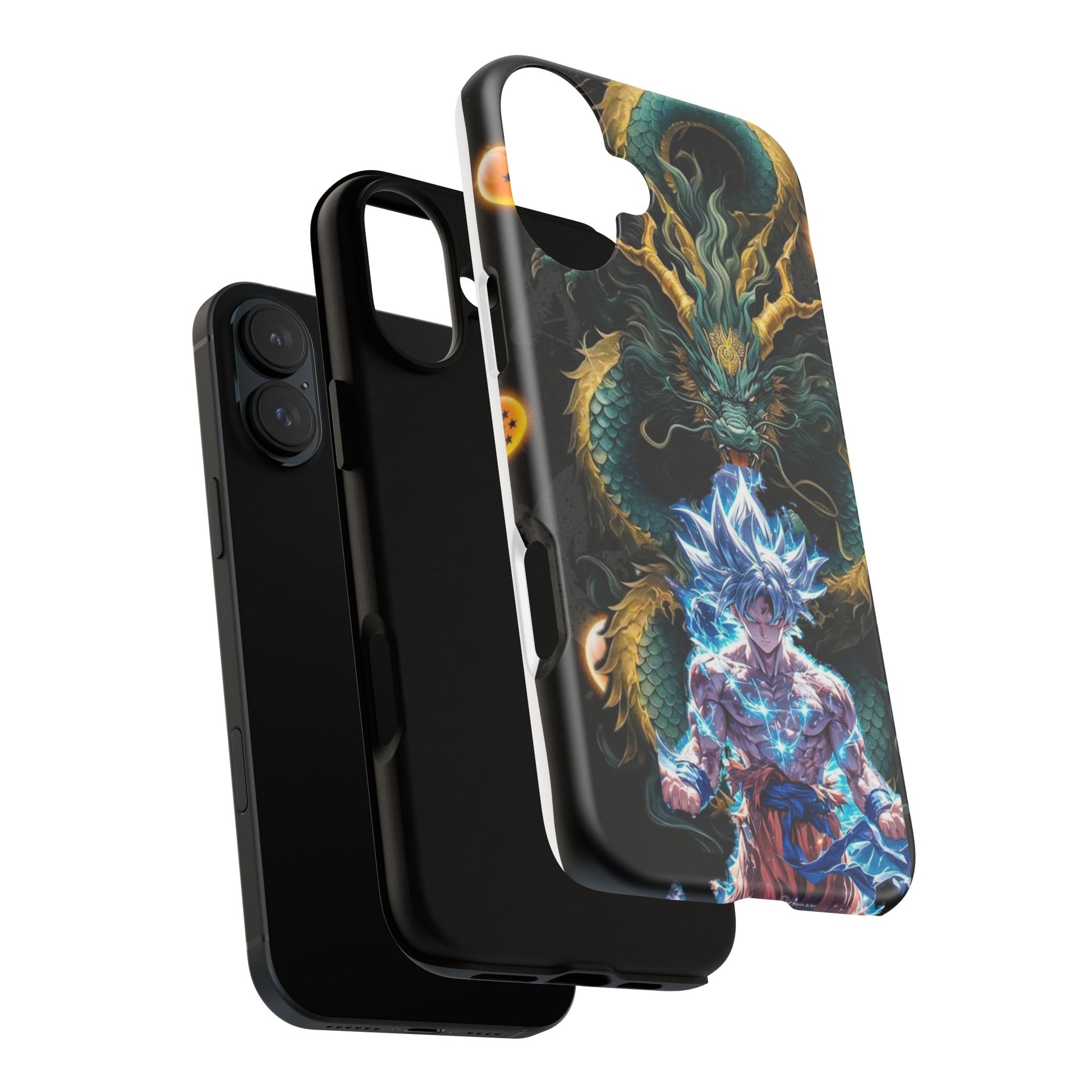 Anime Goku x Shenron Dragonball Z Tough Cases for iPhones, Samsung, and Pixel