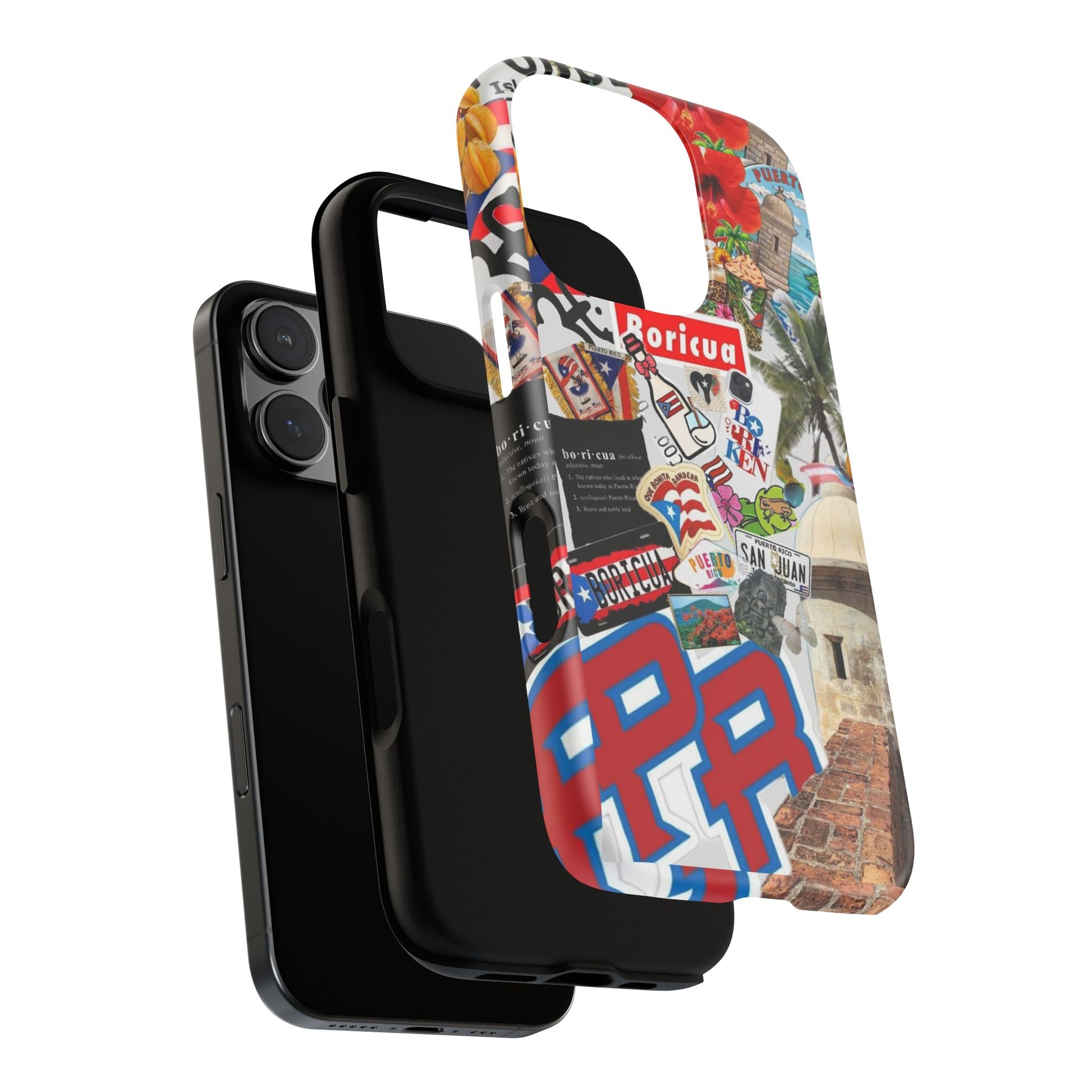 Puerto Rico Boricua Art Tough Cases for iPhones, Samsung, and Pixel