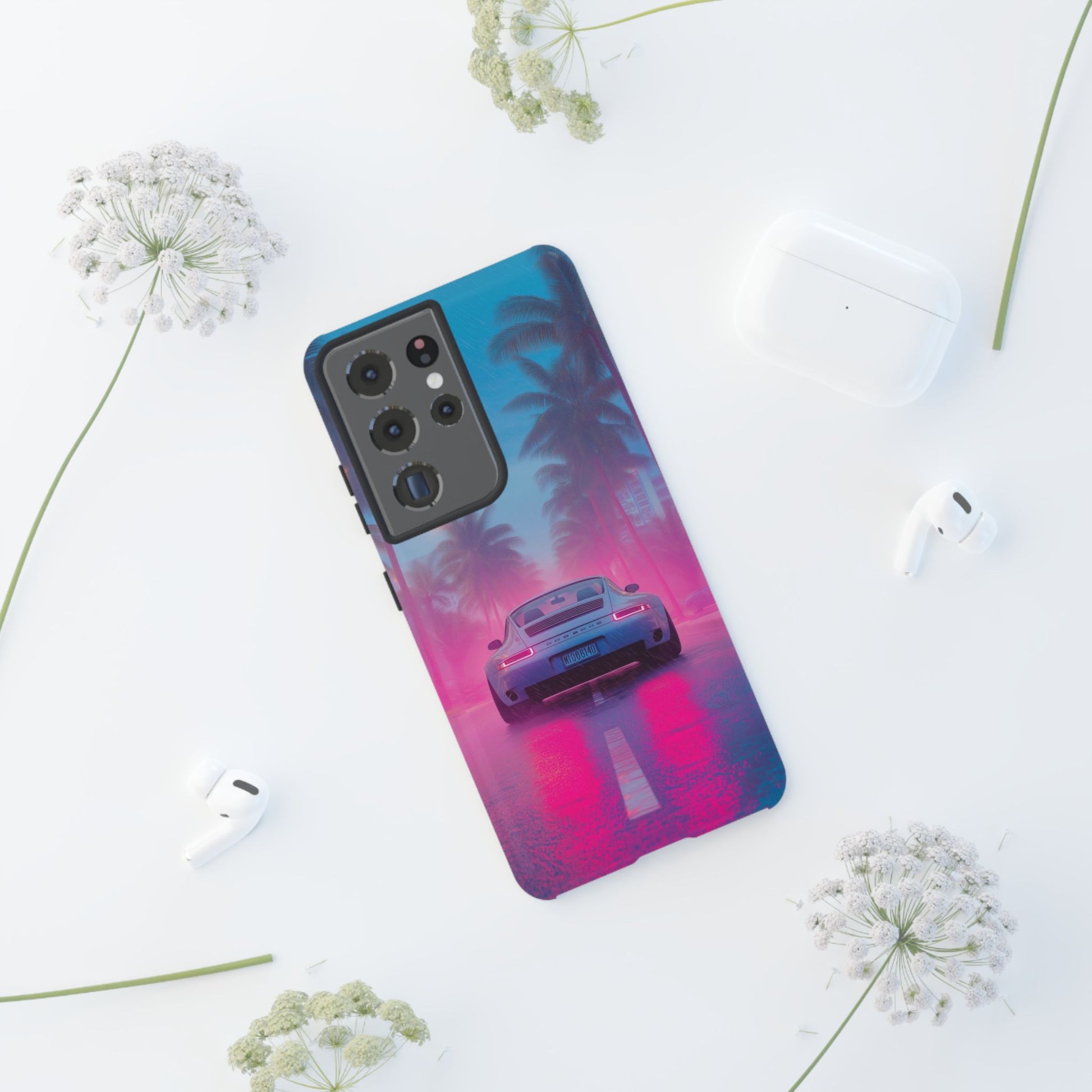 Miami Vice Porsche Phone Case for iPhone, Samsung Galaxy, & Pixel Phones