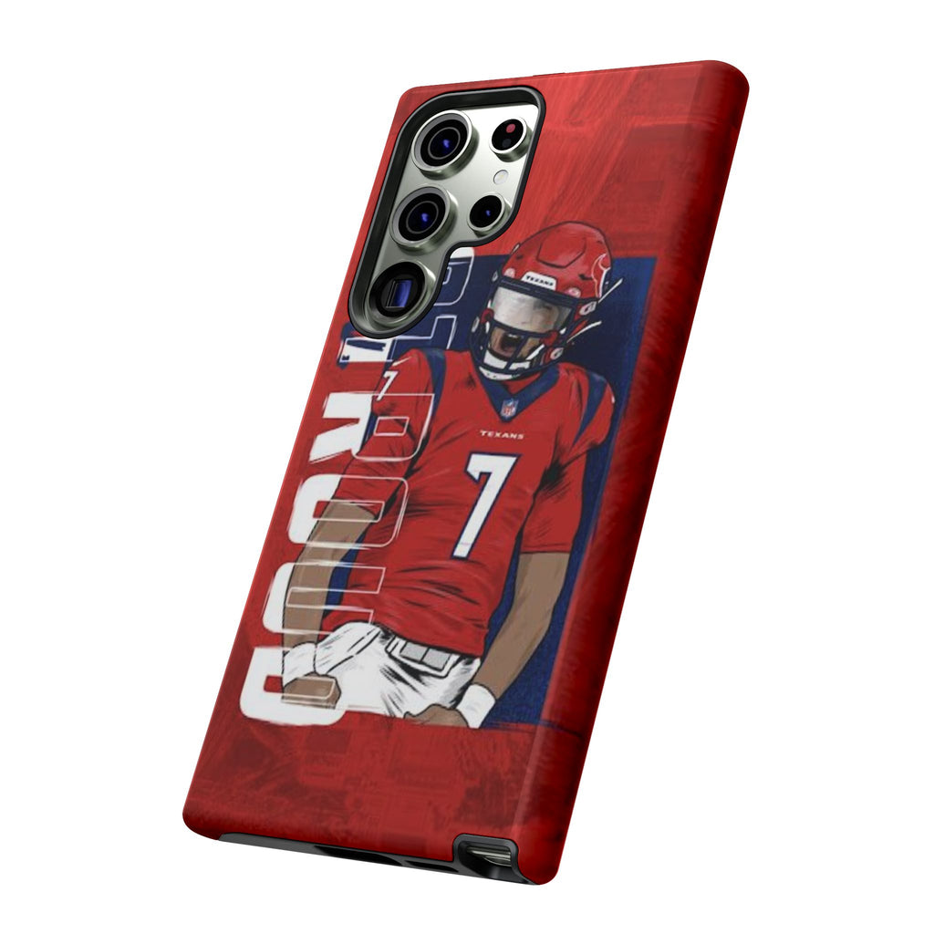 Houston Texans Football CJ Stroud Tough Cases for iPhones, Samsung, and Pixel