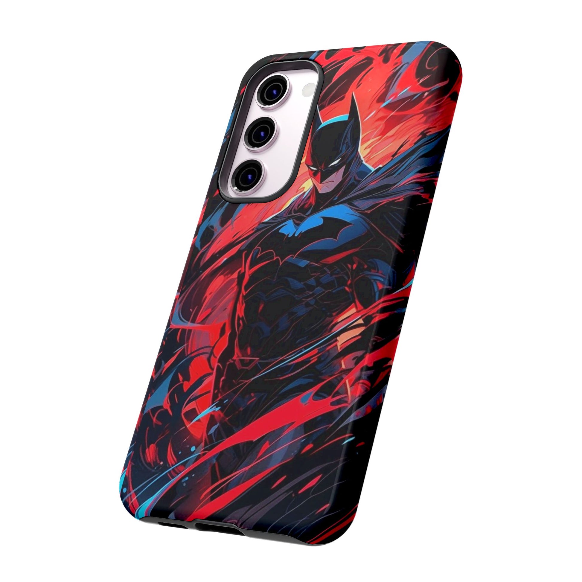 The Dark Knight Batman Art Tough Cases for iPhones, Samsung, and Pixel