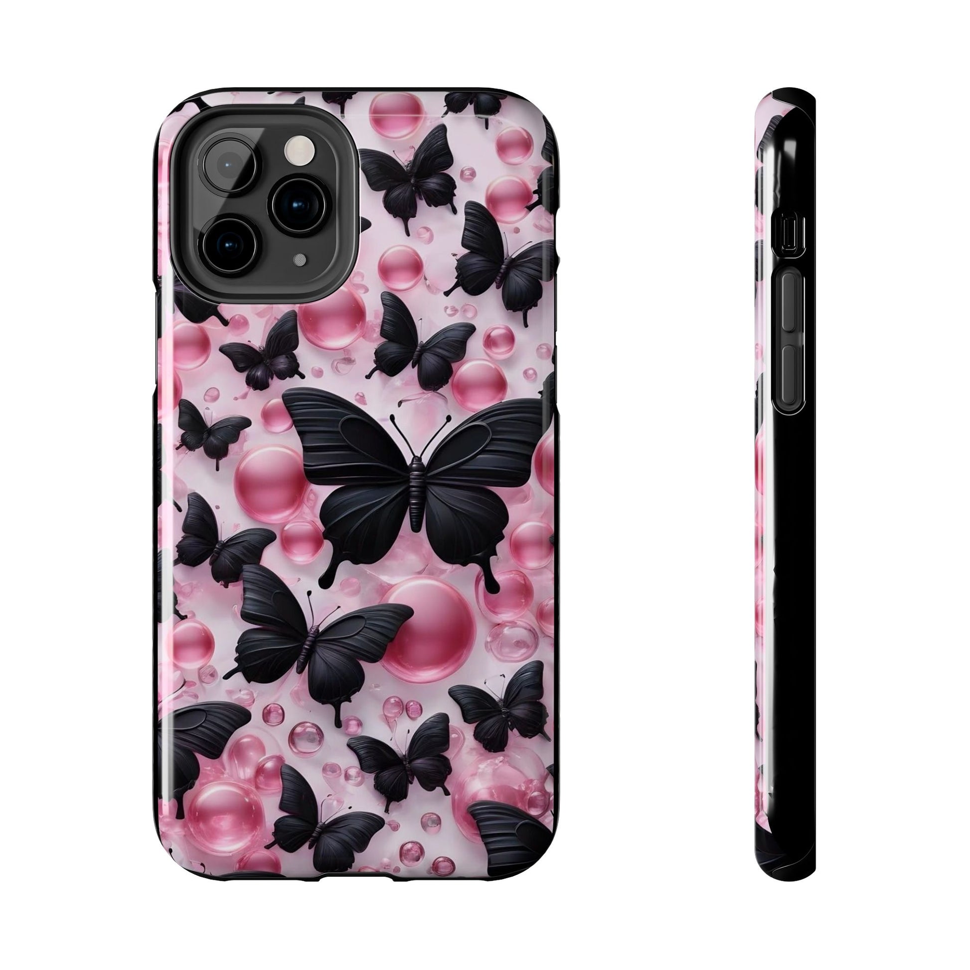 Pearls and Butterflies Theme Phone Cases for iPhones & Samsung Phones