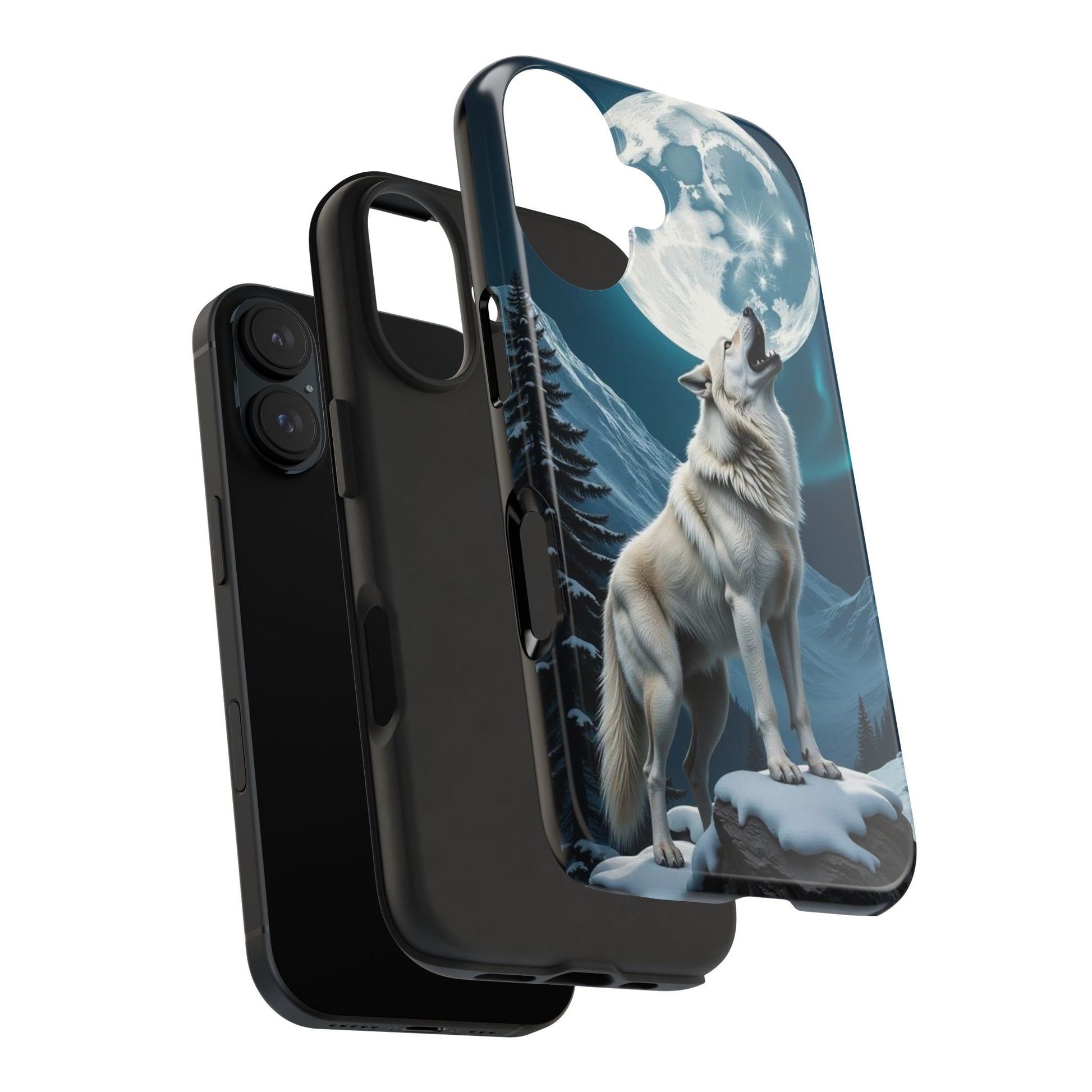 Howling Wolf Theme Phone Cases for iPhones & Samsung Phones