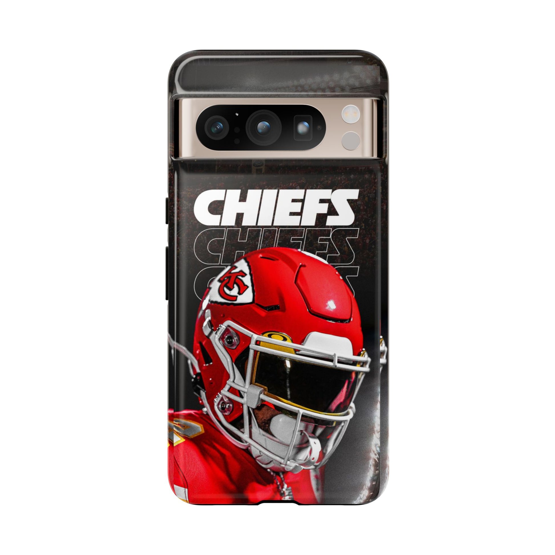 Kansas City Chiefs Football Helmet Logo Tough Cases for iPhones, Samsung, and Pixel