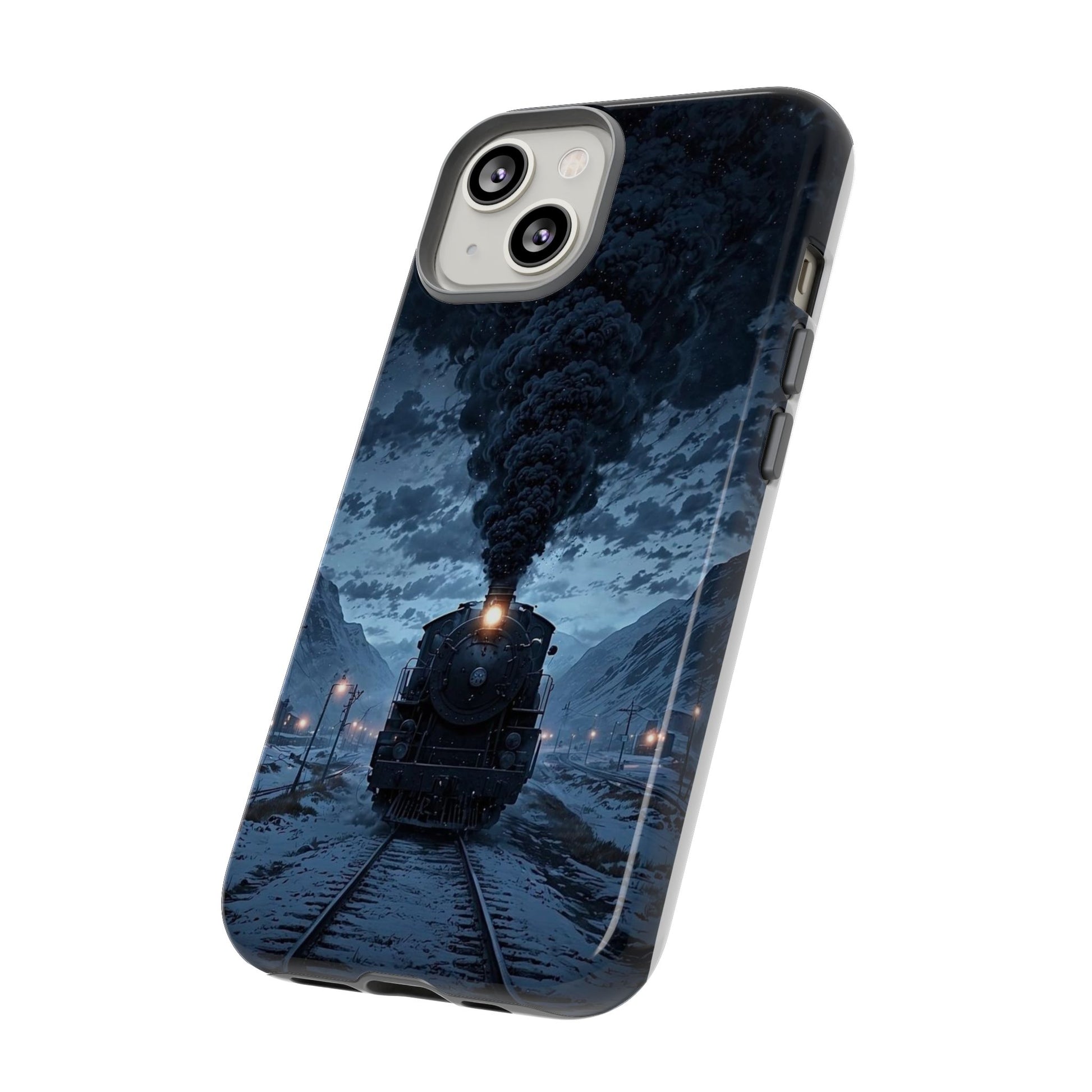 Steam Engine Train Themed Tough Cases for iPhones, Samsung, and Pixel