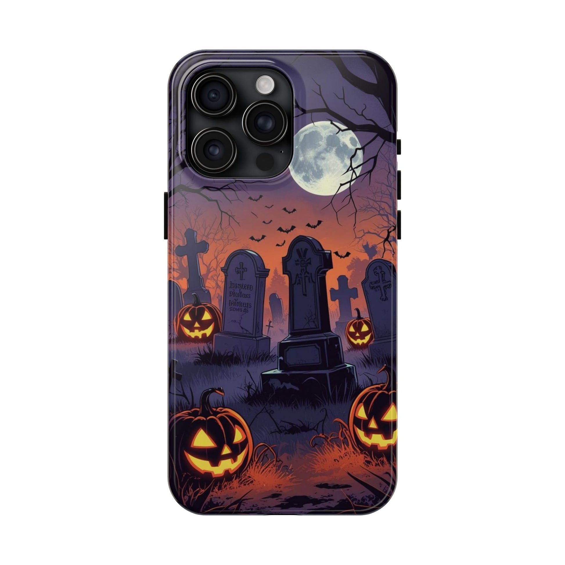 Graveyard Halloween Theme Phone Cases for iPhones & Samsung Phones