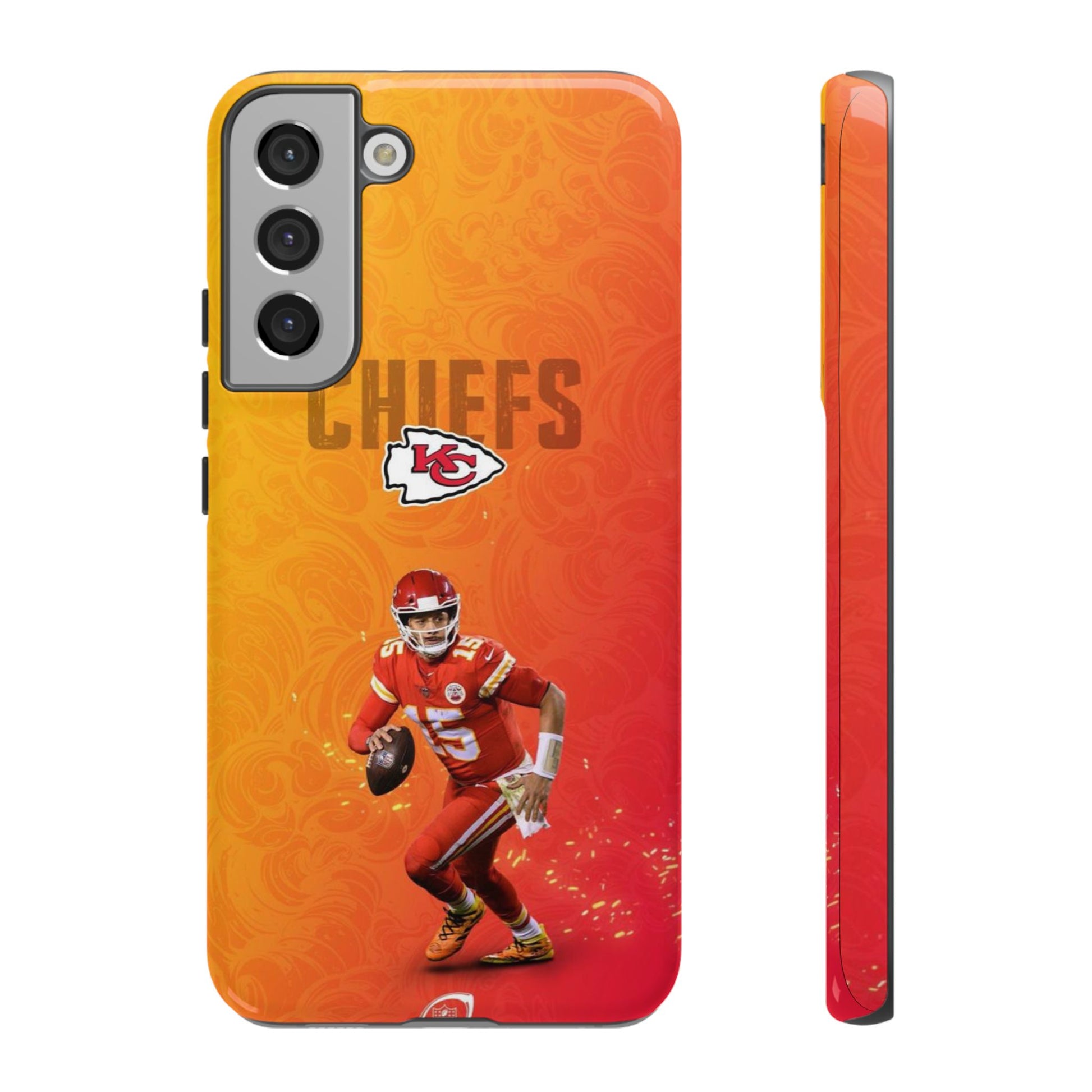 Kansas City Chiefs Patrick Mahomes Football Tough Cases for iPhones, Samsung, and Pixel