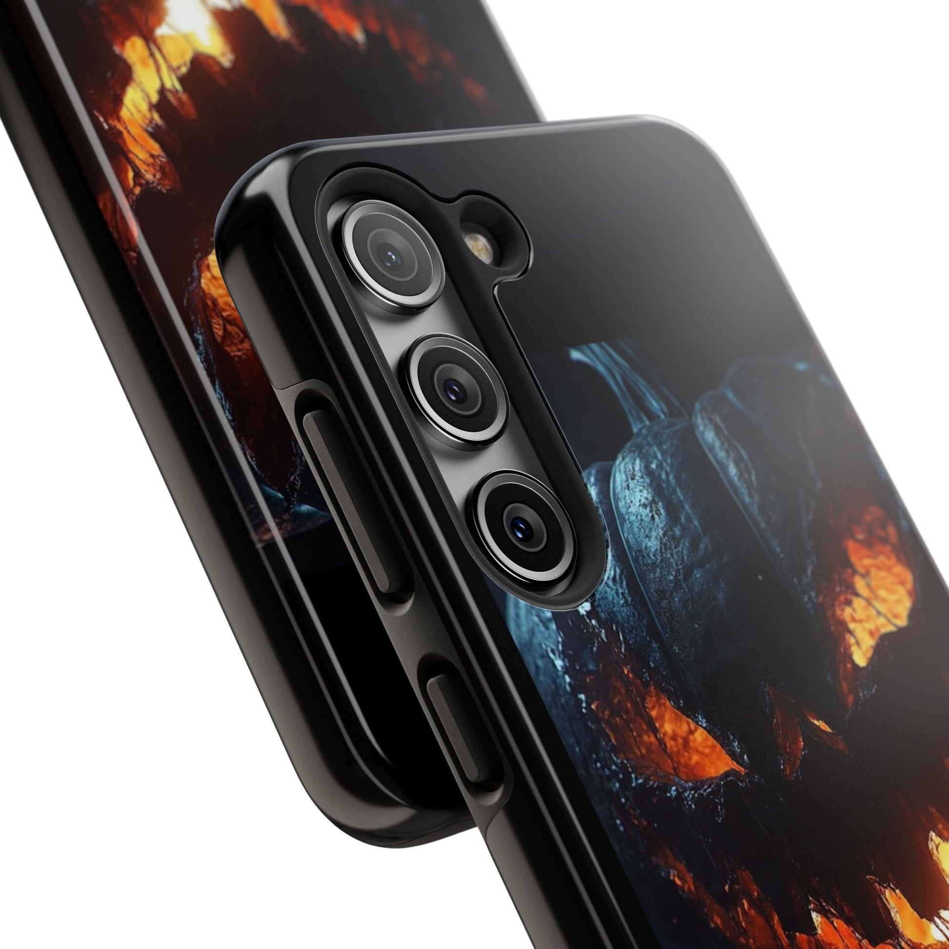 Scary Pumpkin Halloween Theme Phone Cases for iPhones & Samsung Phones