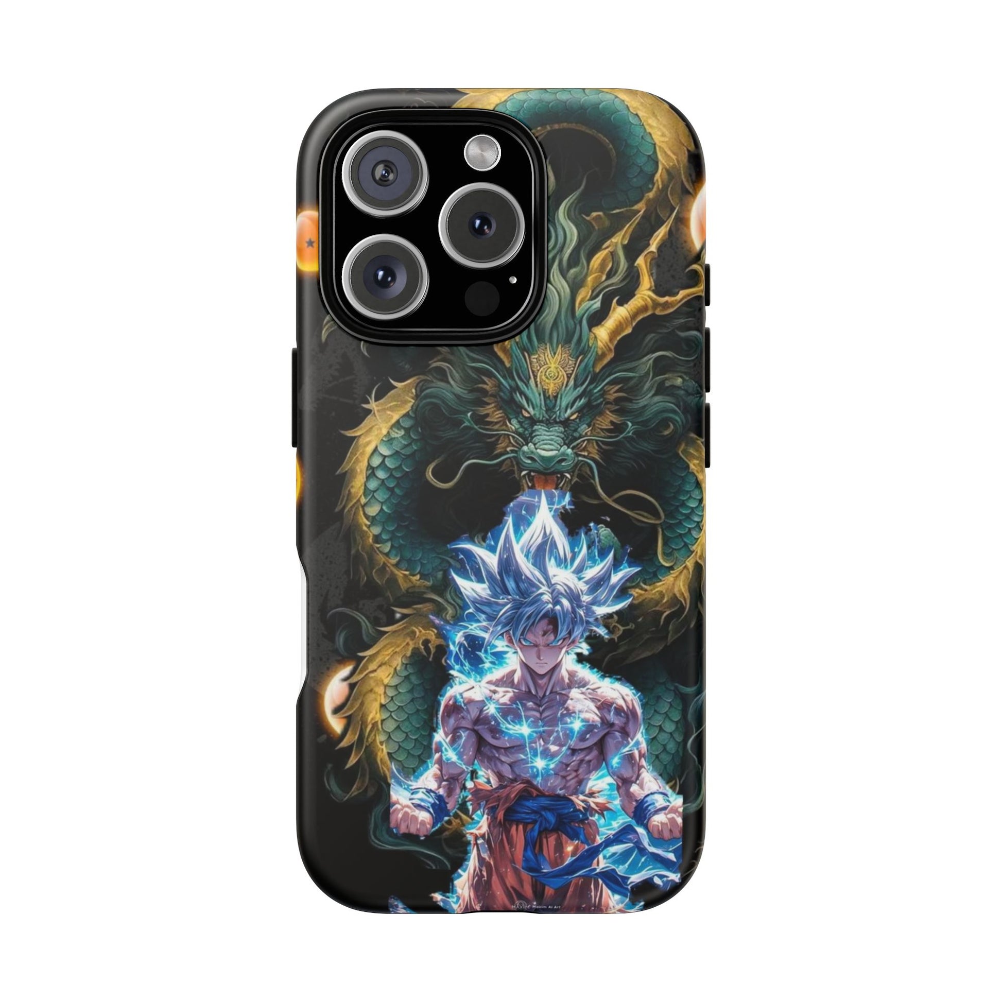 Anime Goku x Shenron Dragonball Z Tough Cases for iPhones, Samsung, and Pixel