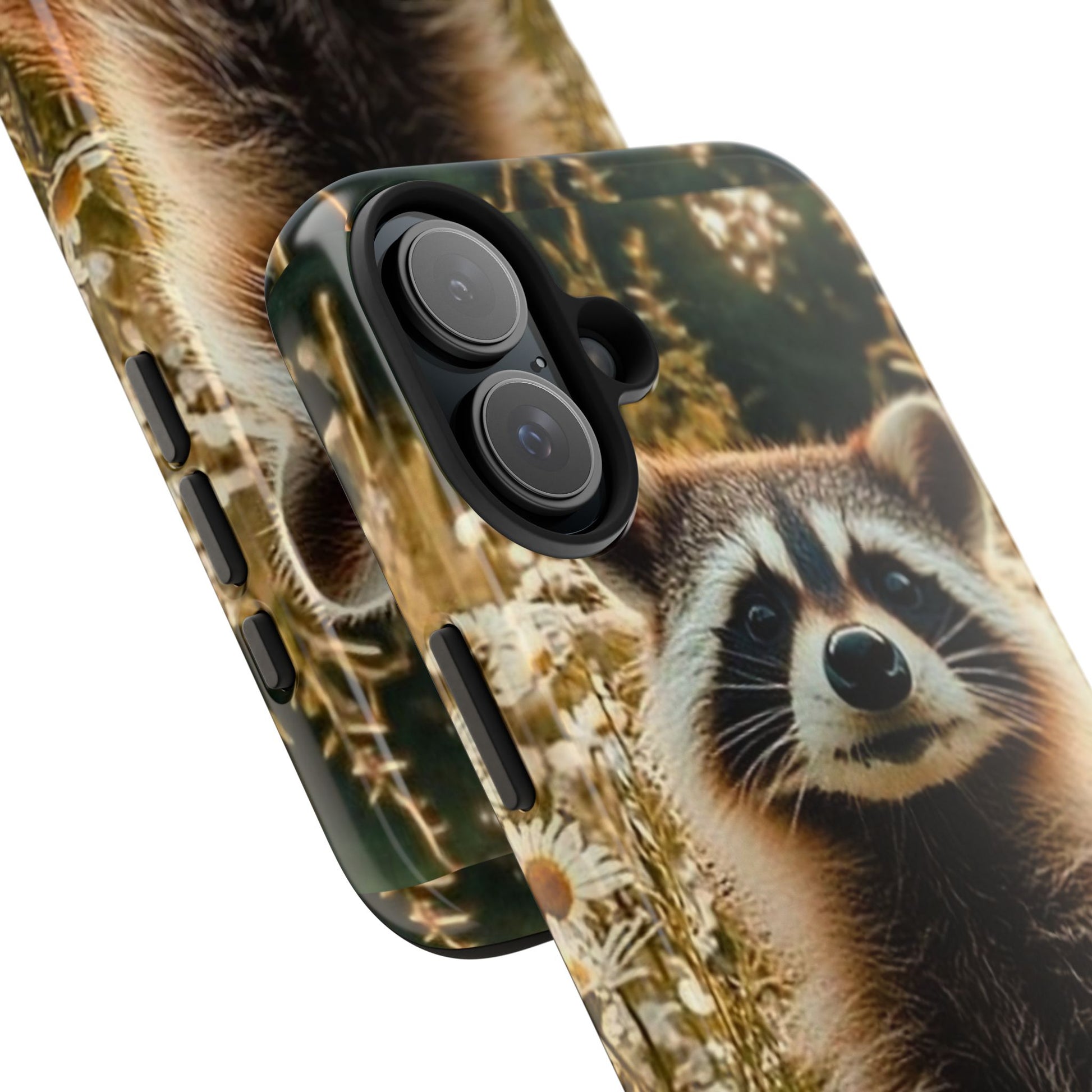 Cute Raccoon Theme Phone Cases for iPhones & Samsung Phones