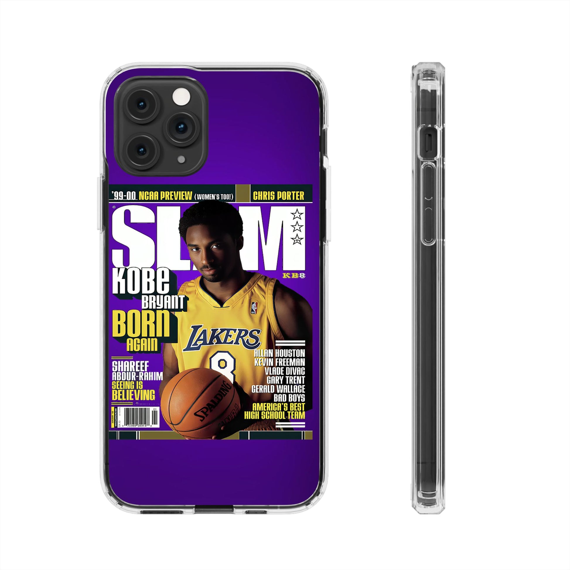 SLAM Cover Kobe Basketball Inspired design Clear Phone Cases