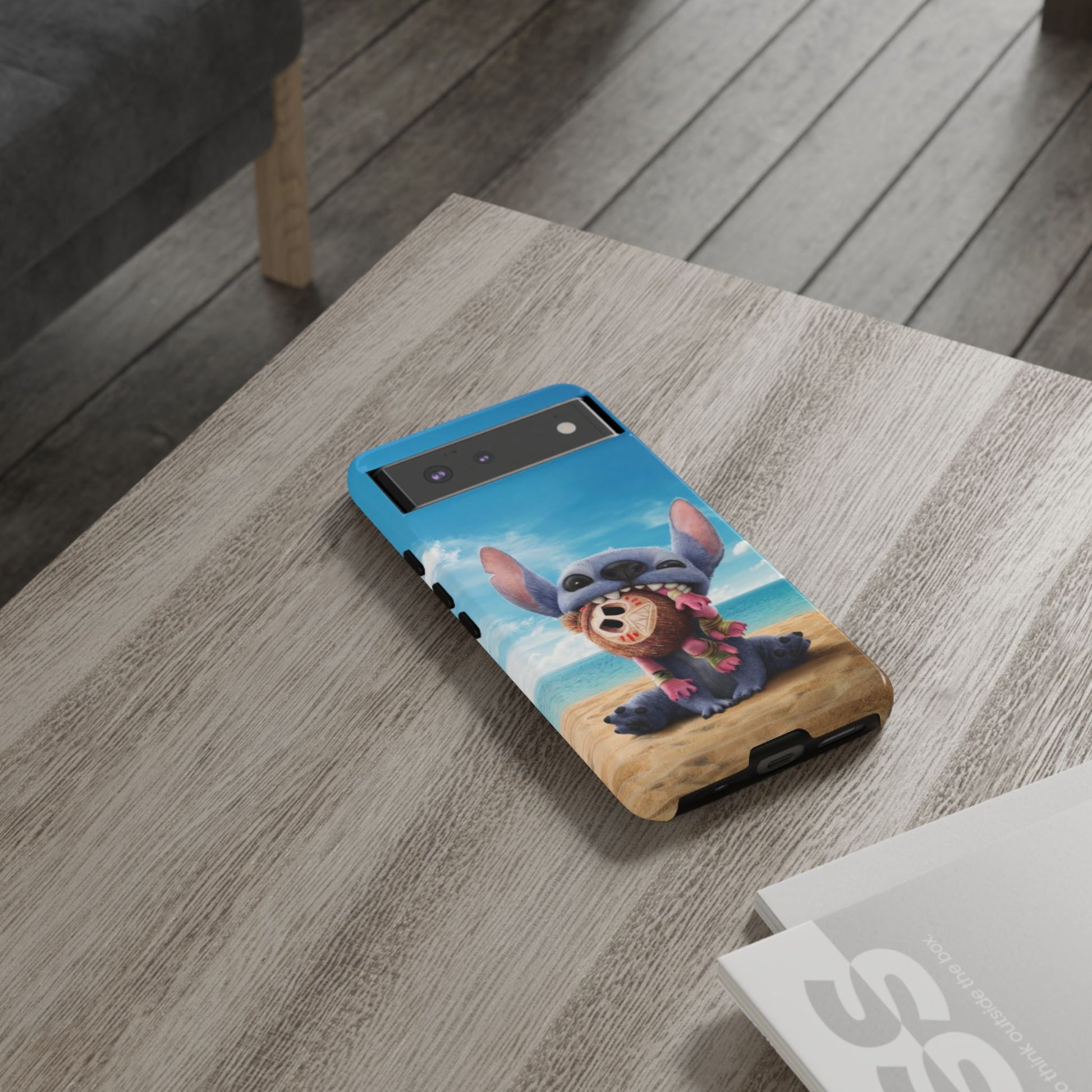 Stitch Beach Sunset Landscape Phone Case for iPhone, Samsung Galaxy, & Pixel Phones