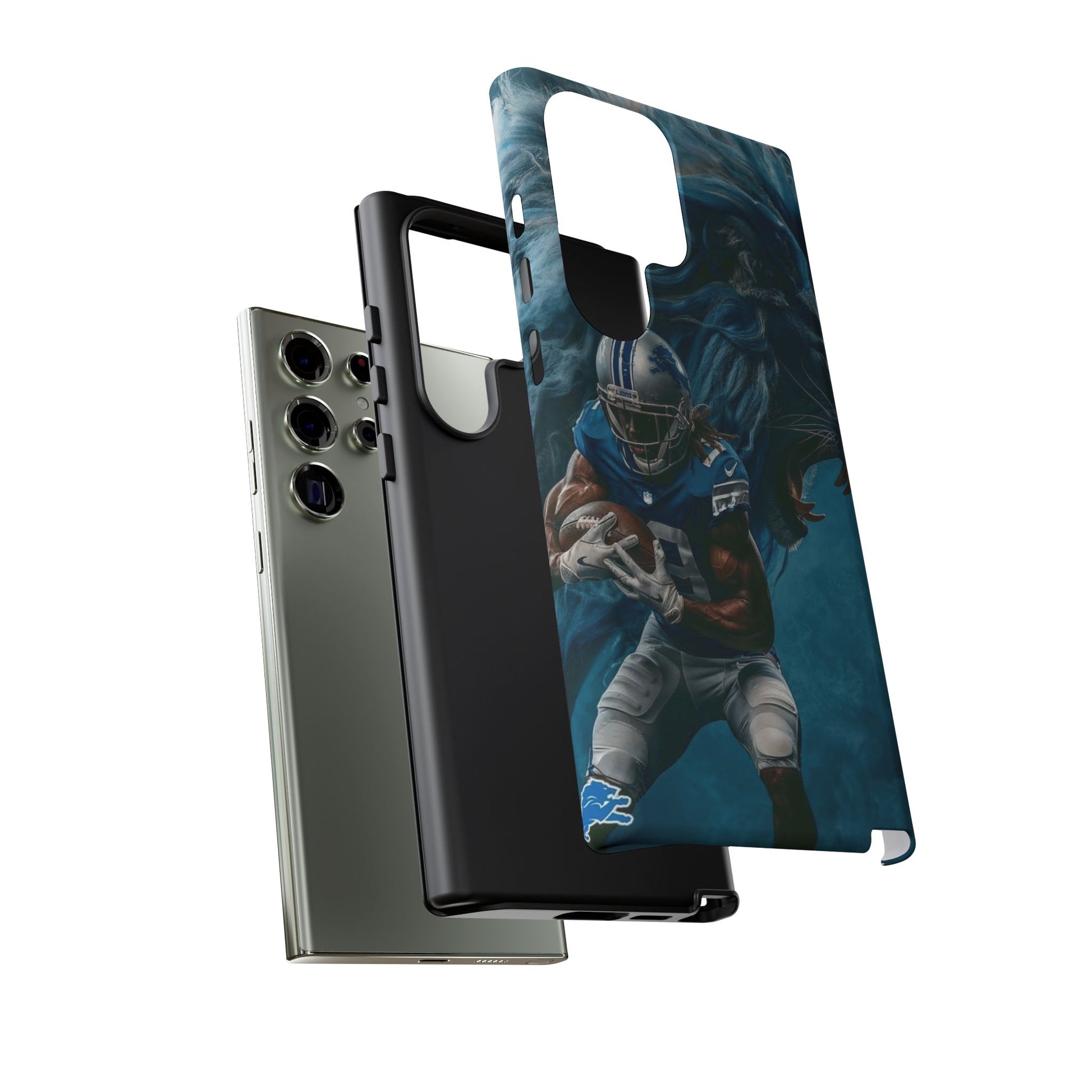 Detroit Lions Player Football Phone Case, Tough Cases for iPhones, Samsung, and Pixel