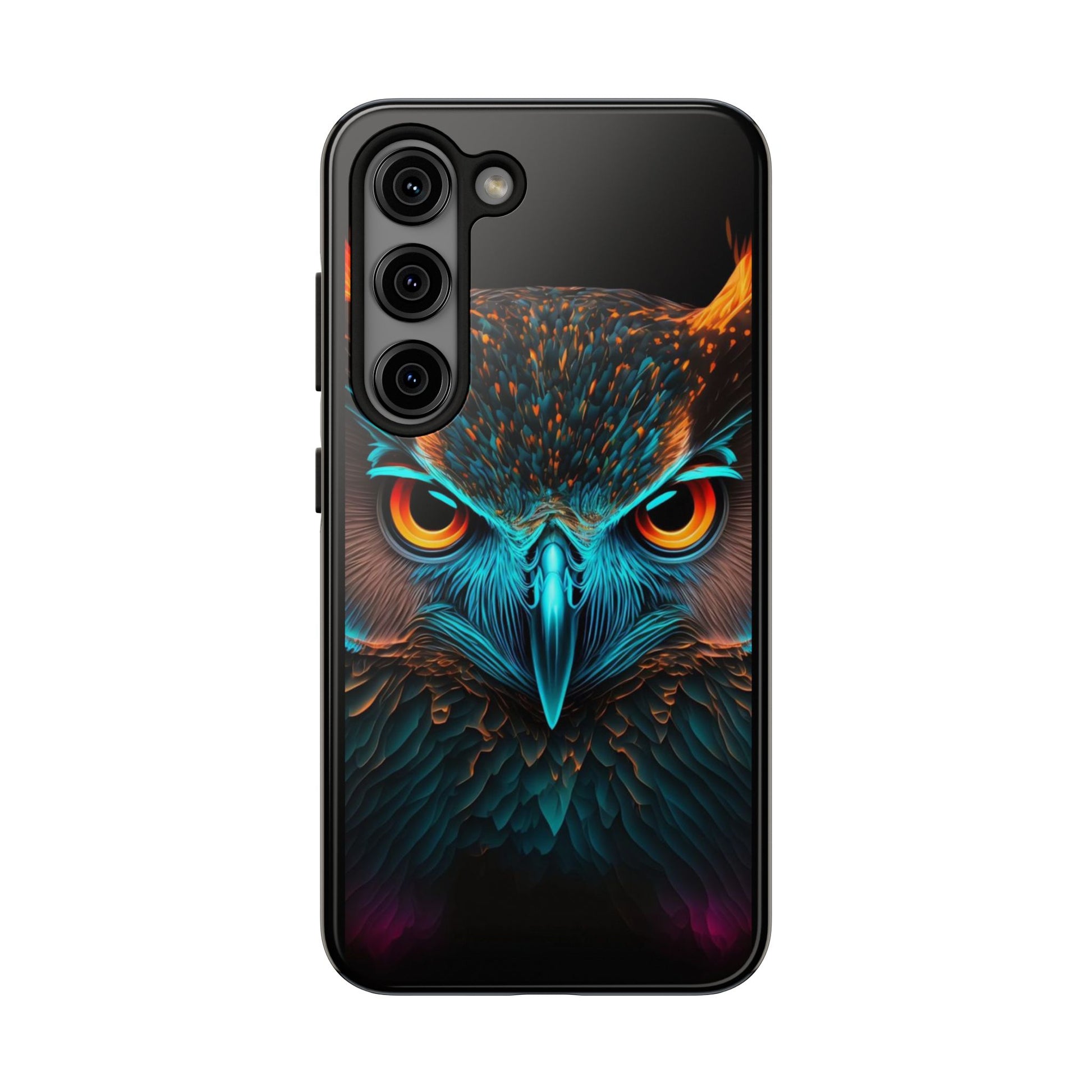Neon Owl Theme Phone Cases for iPhones & Samsung Phones