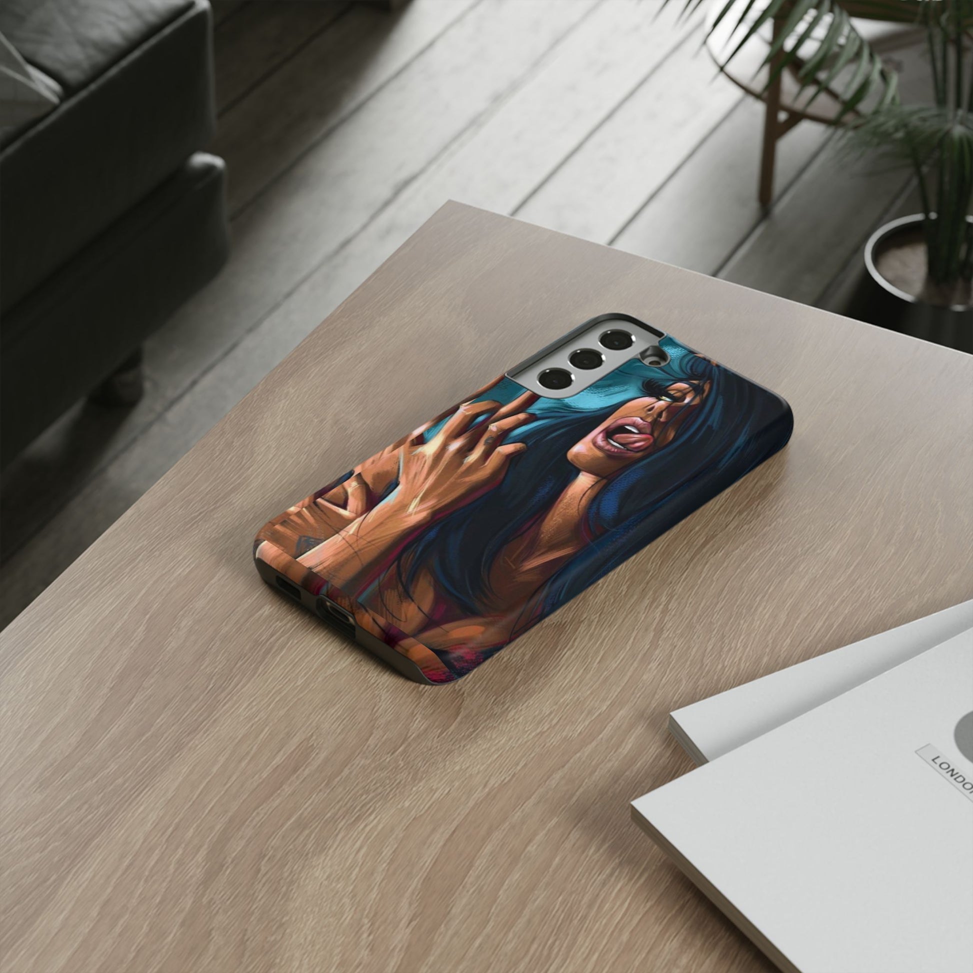 Tough Girl Theme Urban Design Cases for iPhones, Samsung, and Pixel