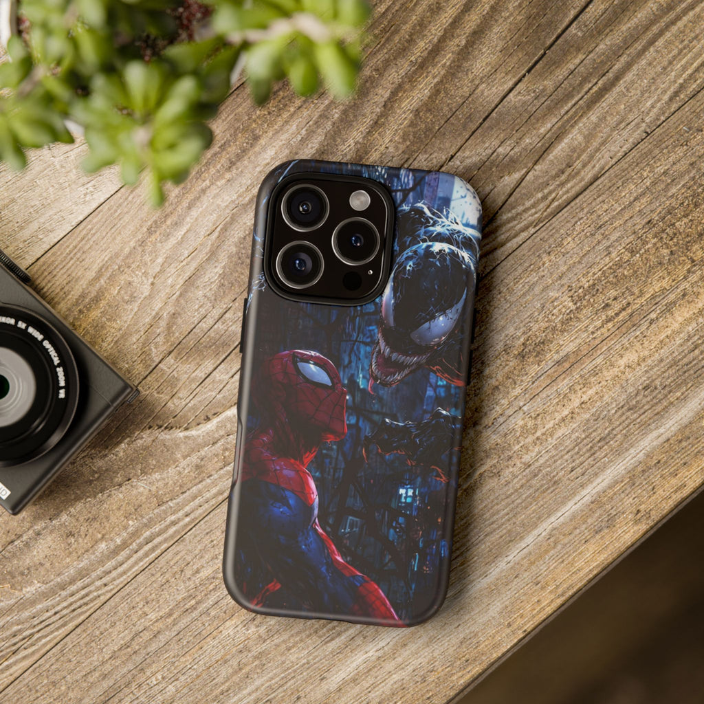 Venom x Spiderman Phone Case, Tough Cases for iPhones, Samsung, and Pixel