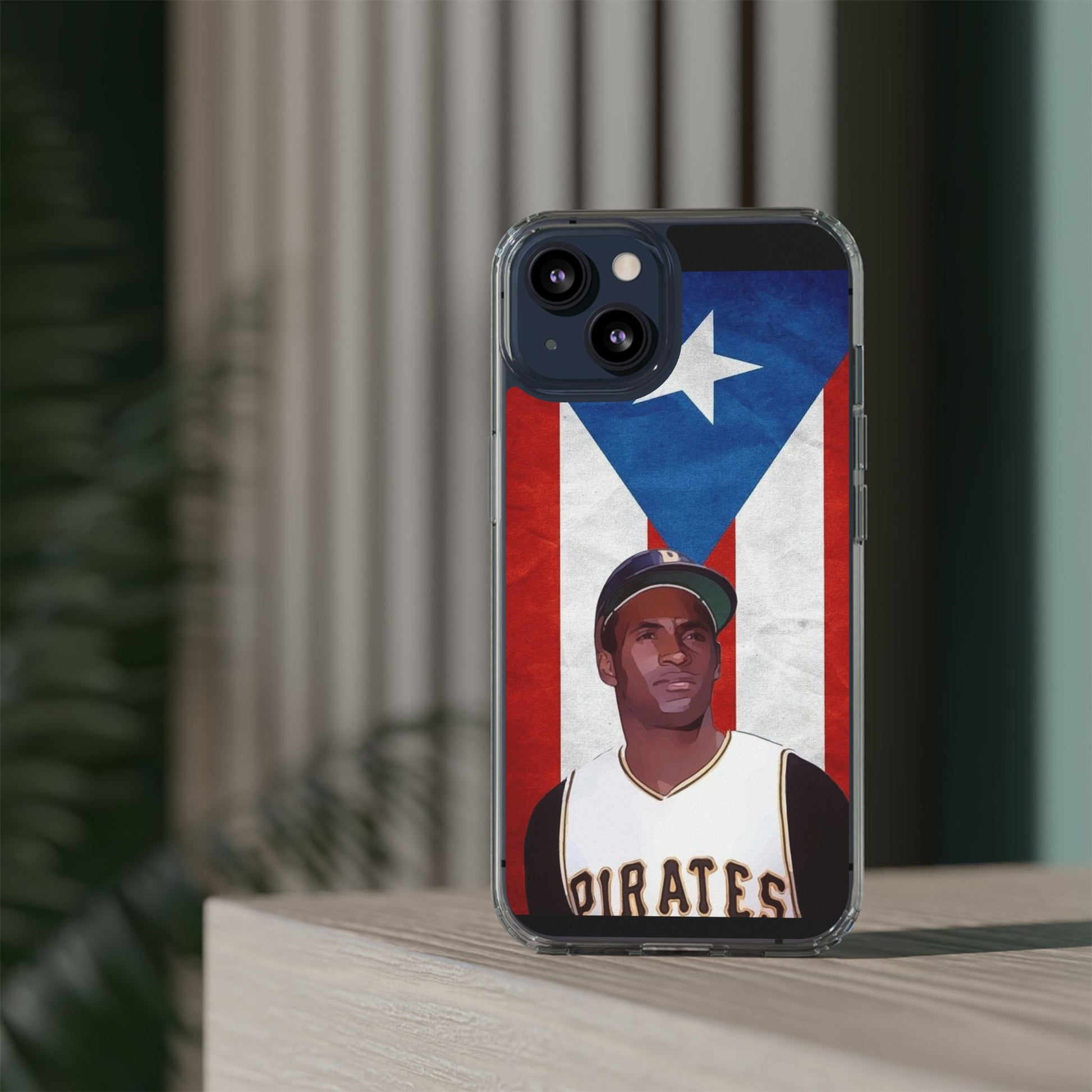 Puerto Rican Baseball Legend Clemente inspired Protective Iphone, Samsung case