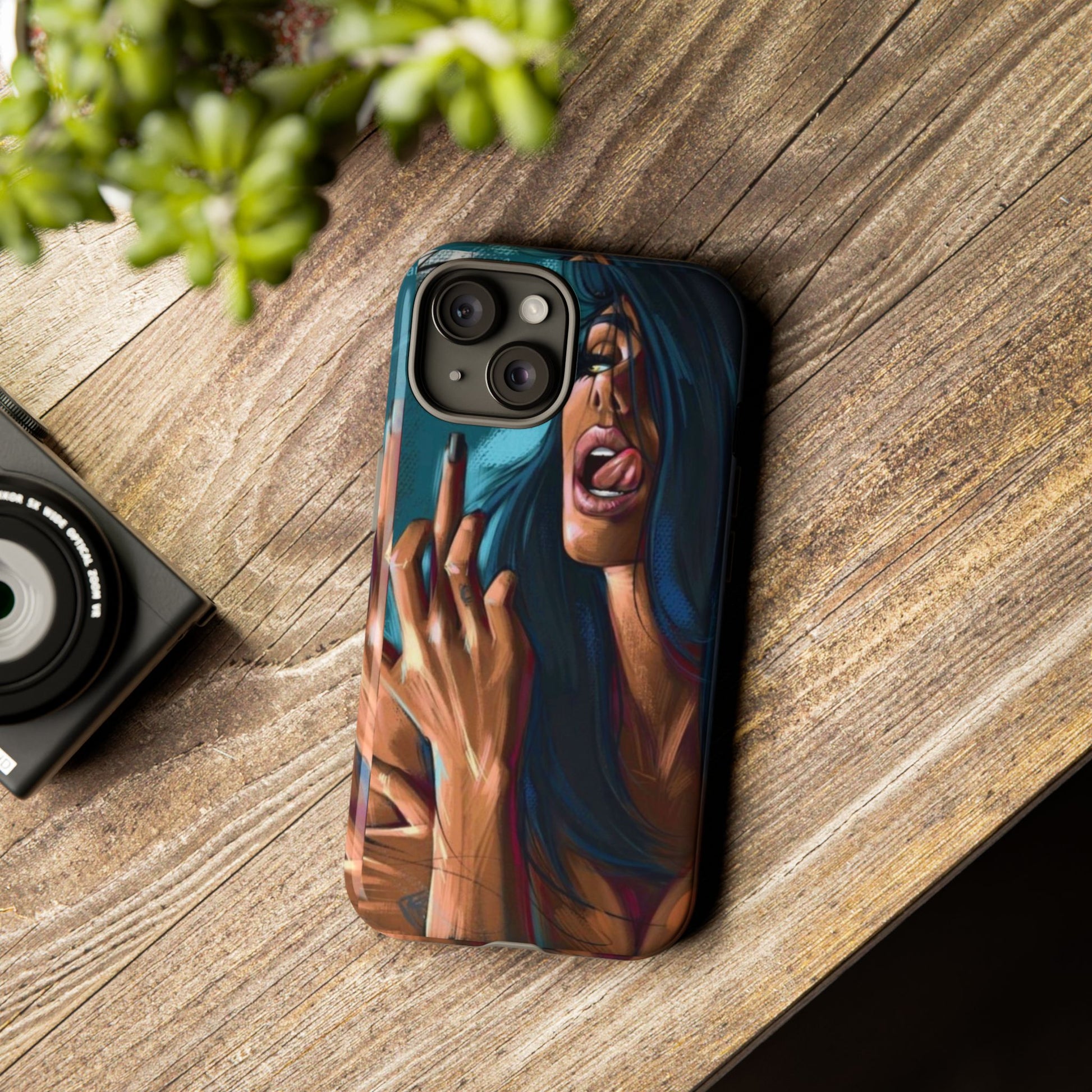 Tough Girl Theme Urban Design Cases for iPhones, Samsung, and Pixel