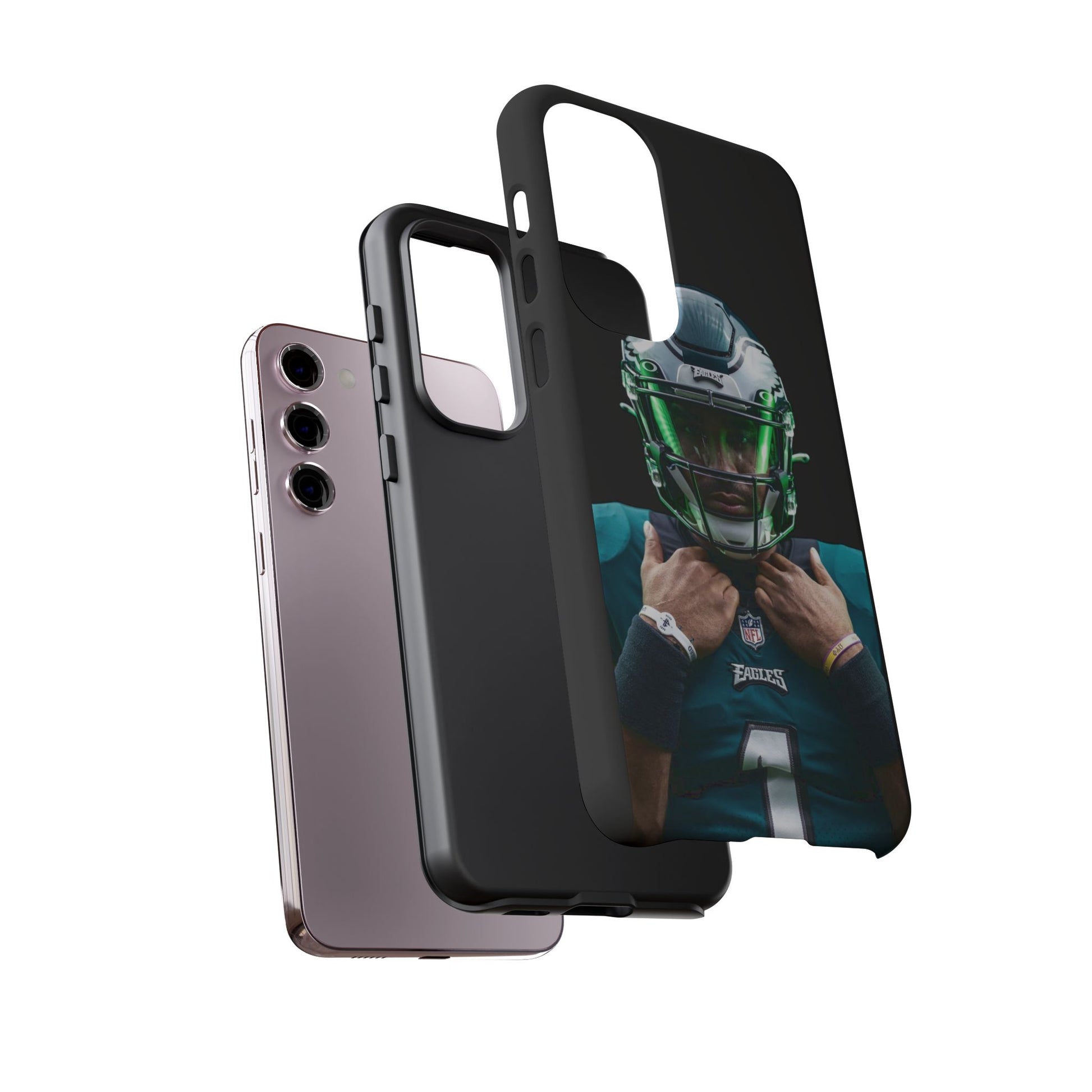 Eagles Football Jalen Hurts Tough Cases for iPhones, Samsung, and Pixel