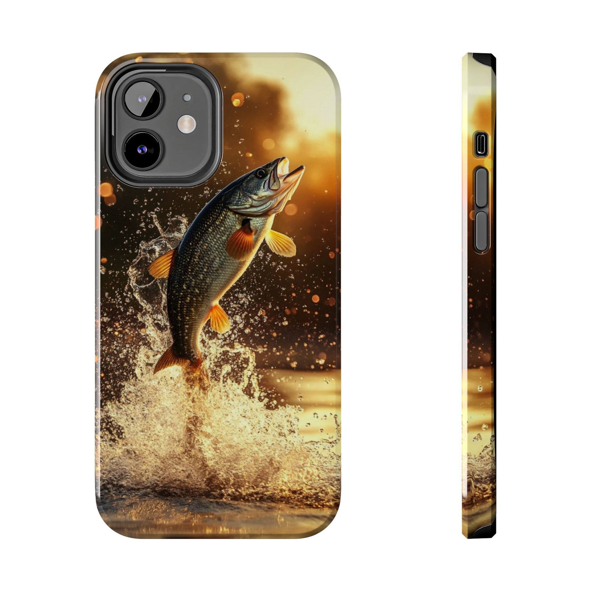 Jumping Bass Fish Theme Phone Cases for iPhones & Samsung Phones