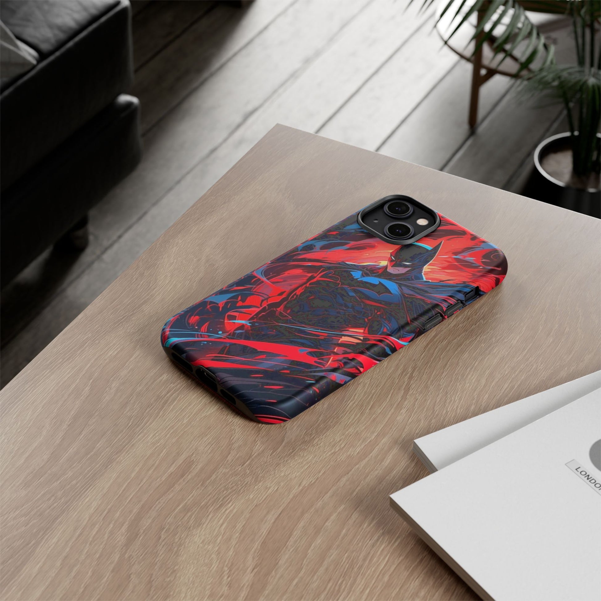 The Dark Knight Batman Art Tough Cases for iPhones, Samsung, and Pixel