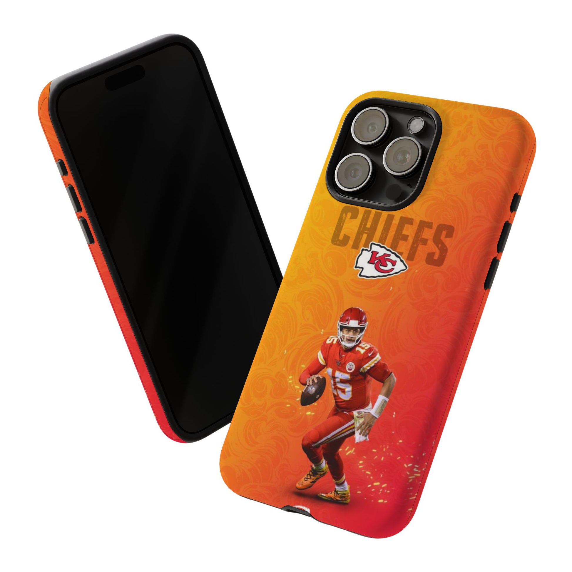 Kansas City Chiefs Patrick Mahomes Football Tough Cases for iPhones, Samsung, and Pixel