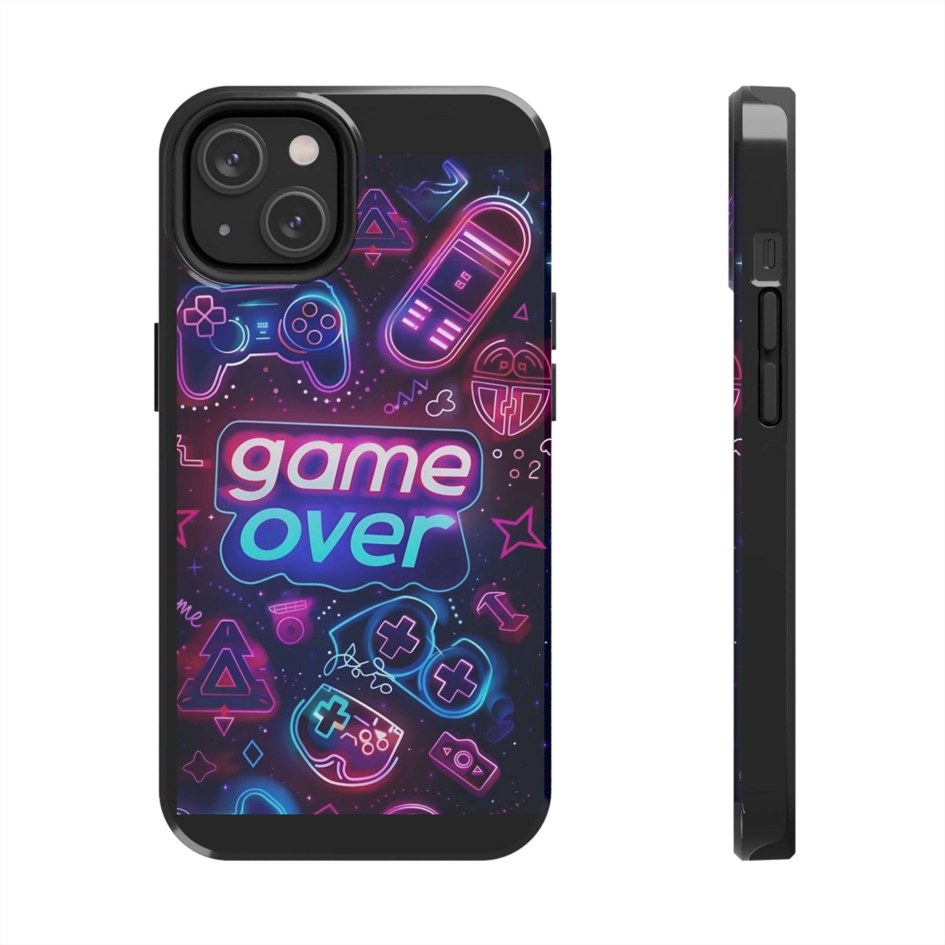 Game Over Gamer Themed Phone Cases for Iphones & Samsung Phones