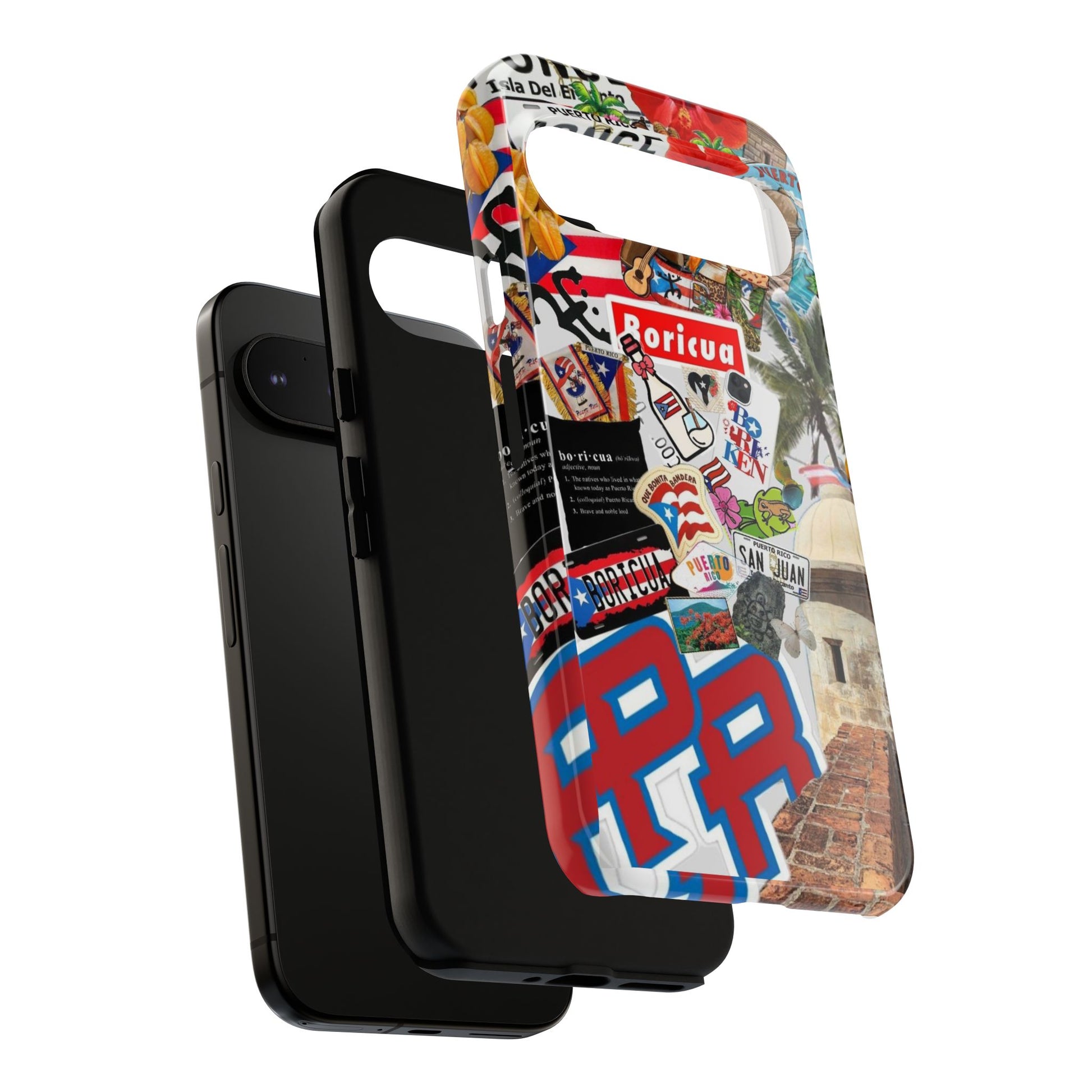 Puerto Rico Boricua Art Tough Cases for iPhones, Samsung, and Pixel