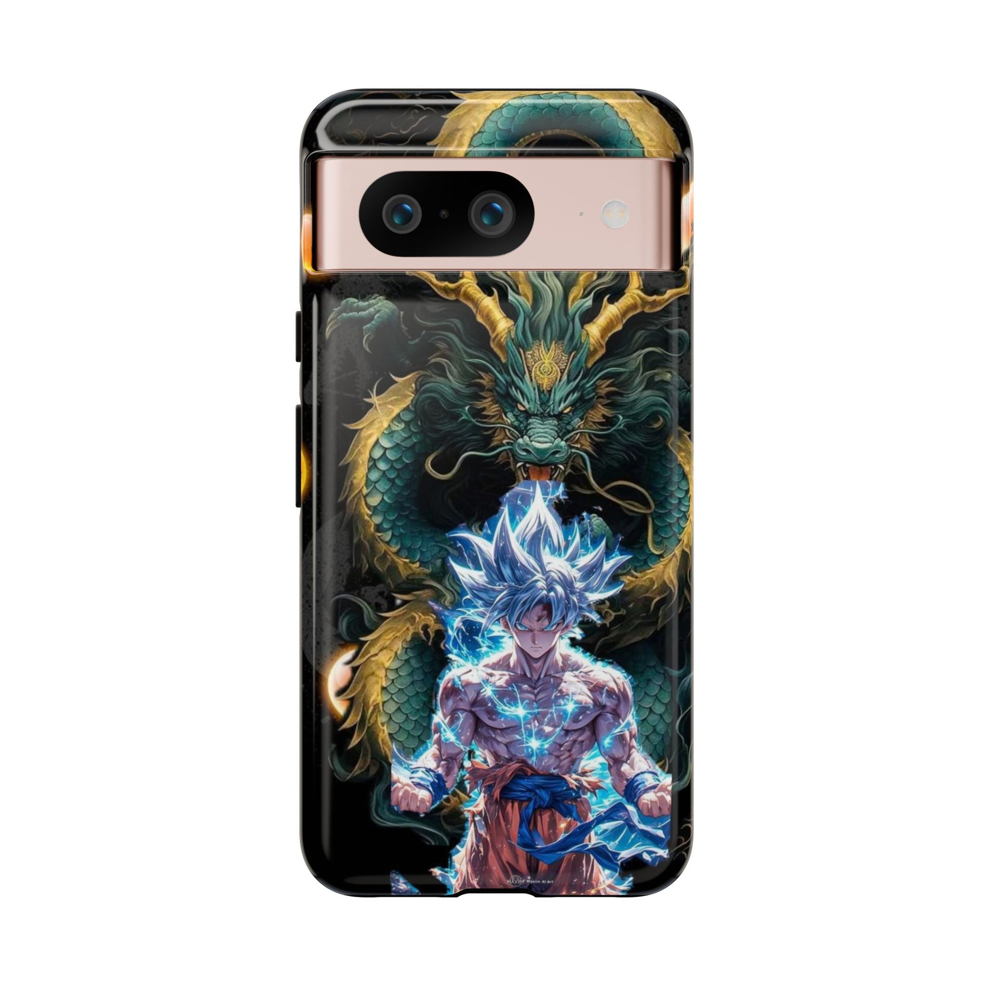 Anime Goku x Shenron Dragonball Z Tough Cases for iPhones, Samsung, and Pixel